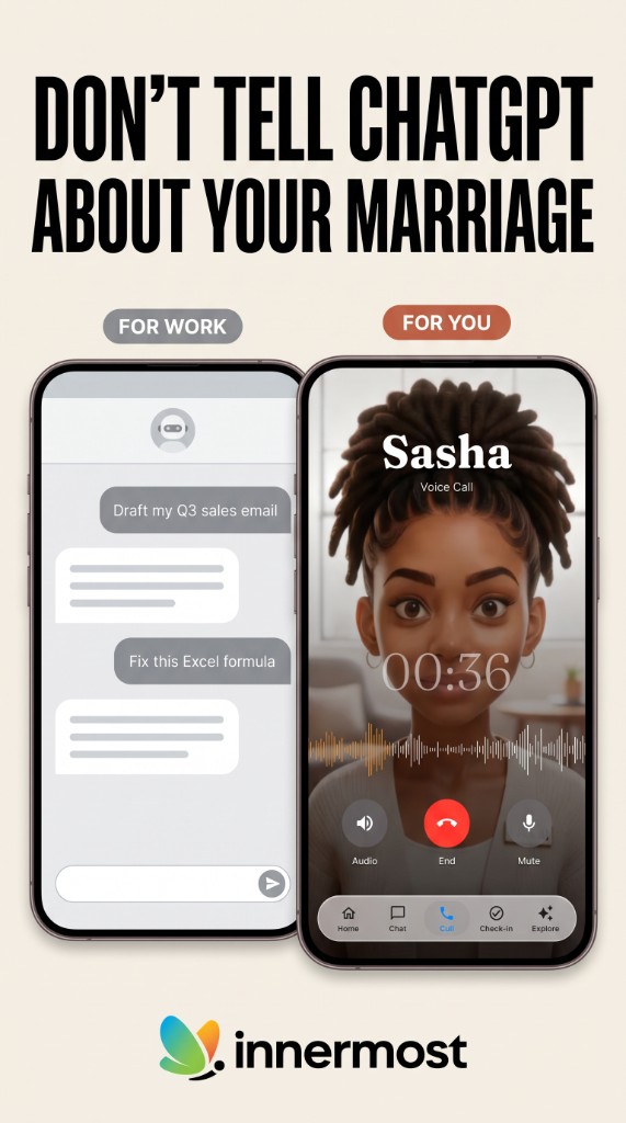 Innermost AI Facebook ad: Private AI for your inner life
