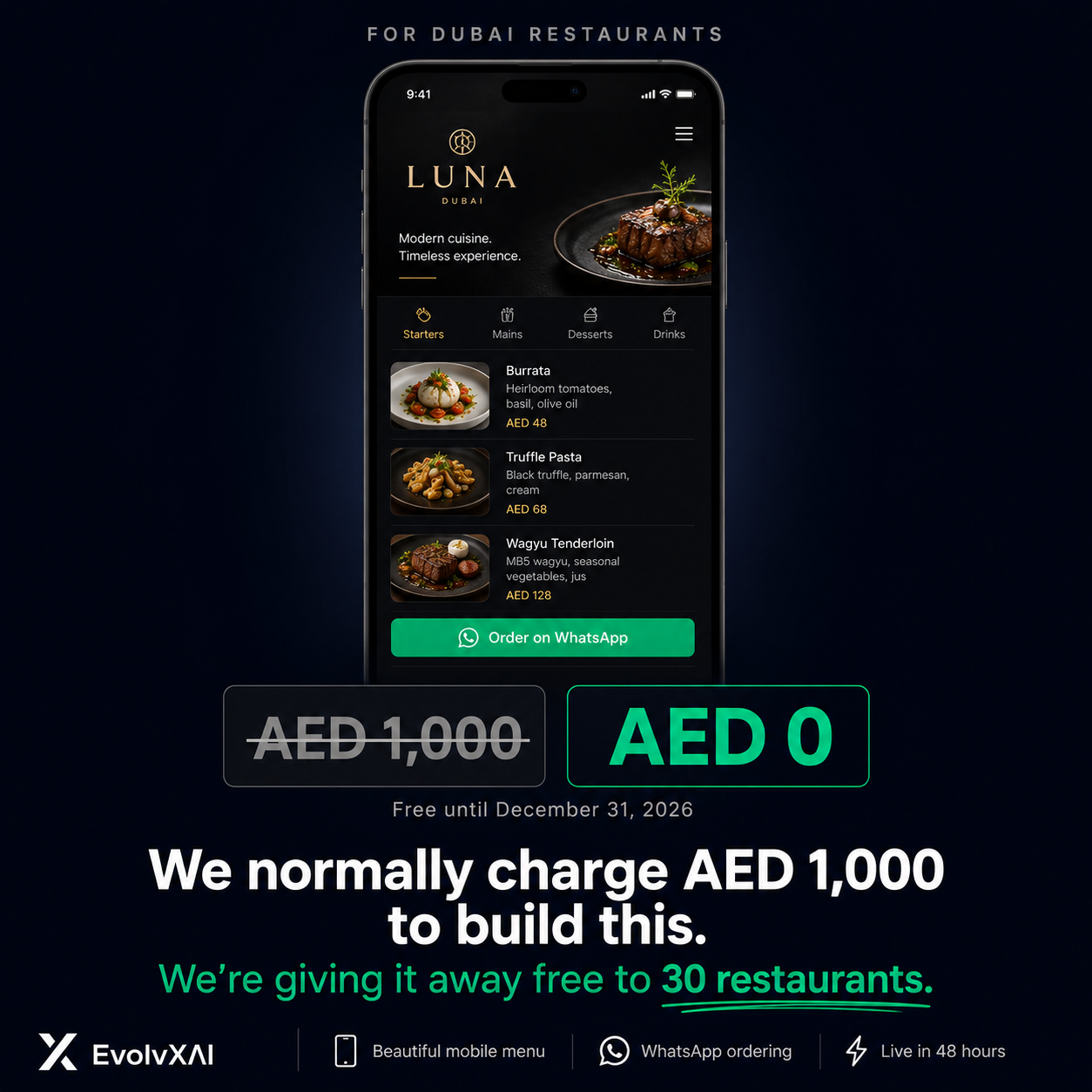 Sawan Kumar Facebook ad: Free Digital Menu for 30 Restaurants