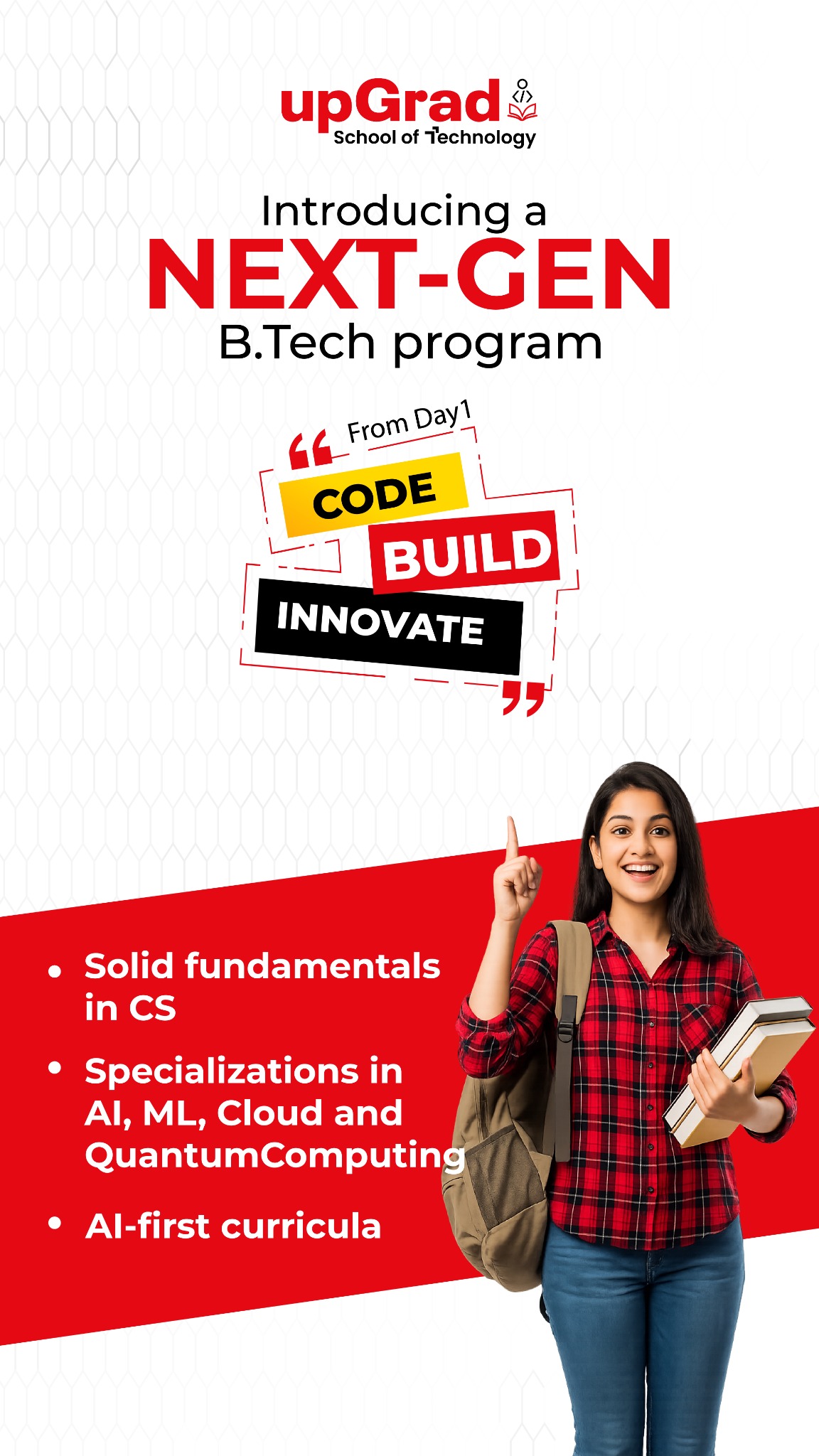 UpGrad School of Technology Facebook ad from Jan 30, 2026