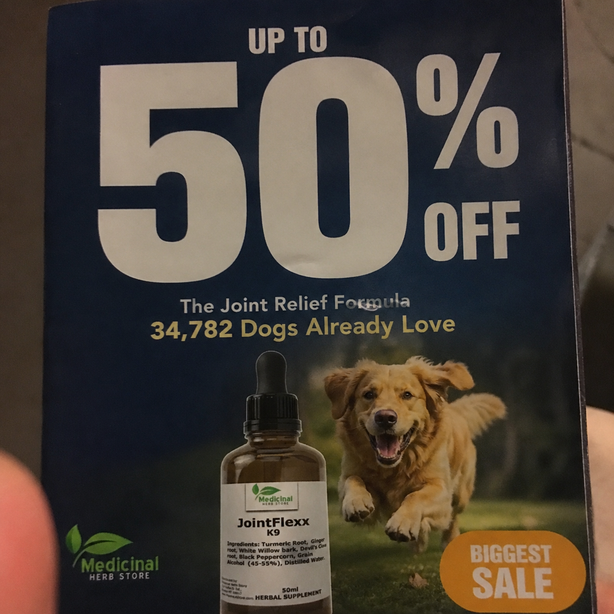 Medicinal Herb Store Facebook ad