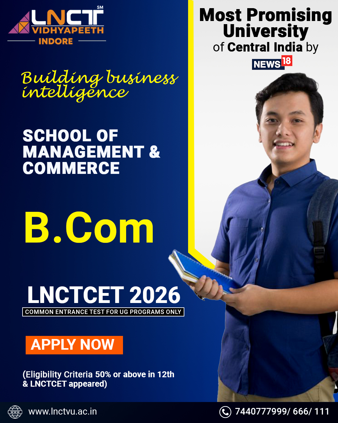 LNCT Vidhyapeeth University Facebook ad