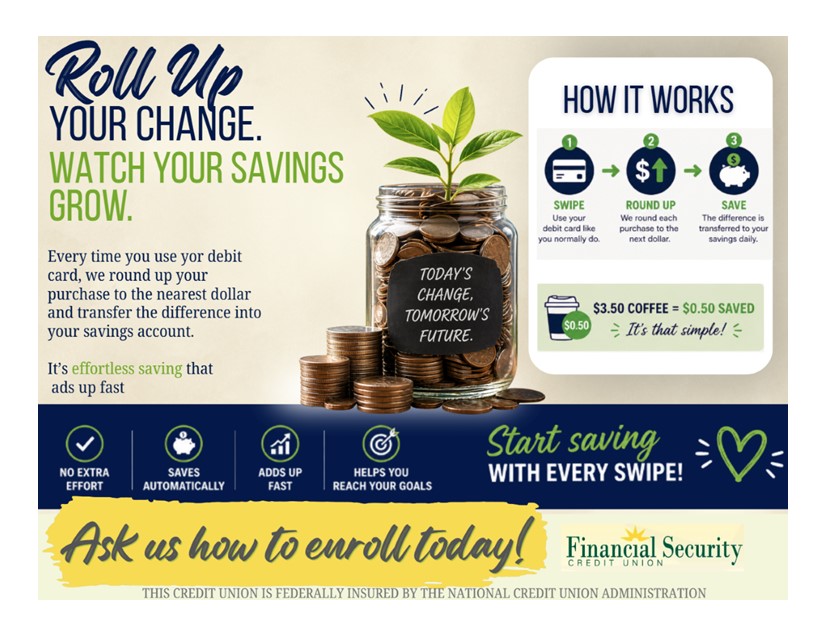 Financial Security Credit Union Facebook ad: Hey FSCU, guess what: Your debit card just…