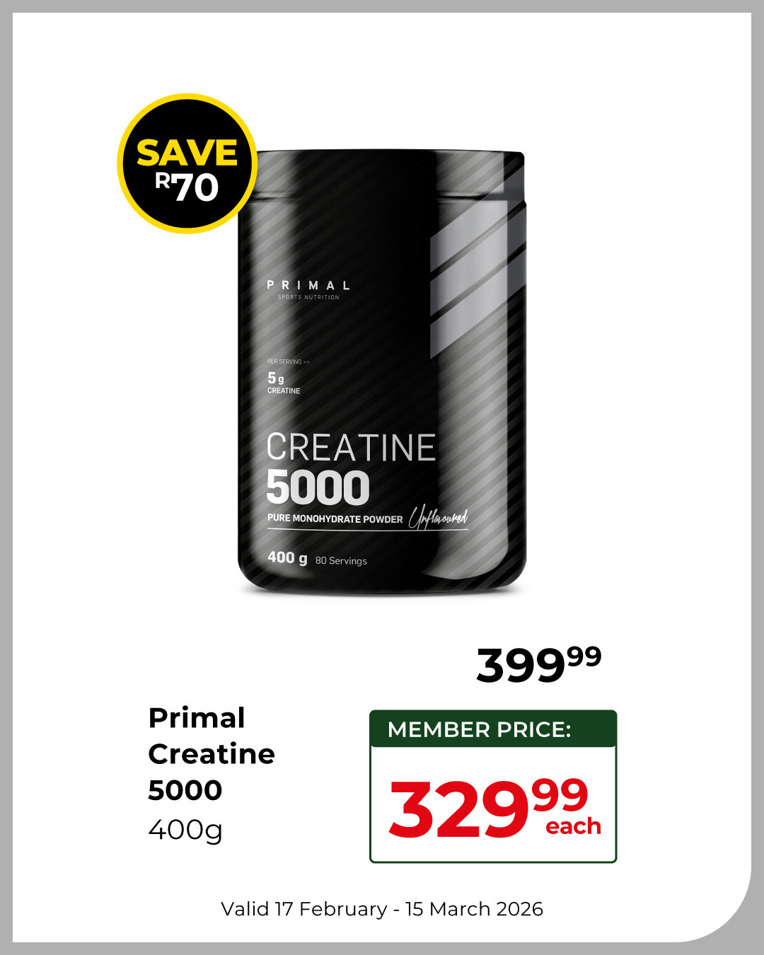 Dis-Chem Living Fit Facebook ad from Mar 1, 2026