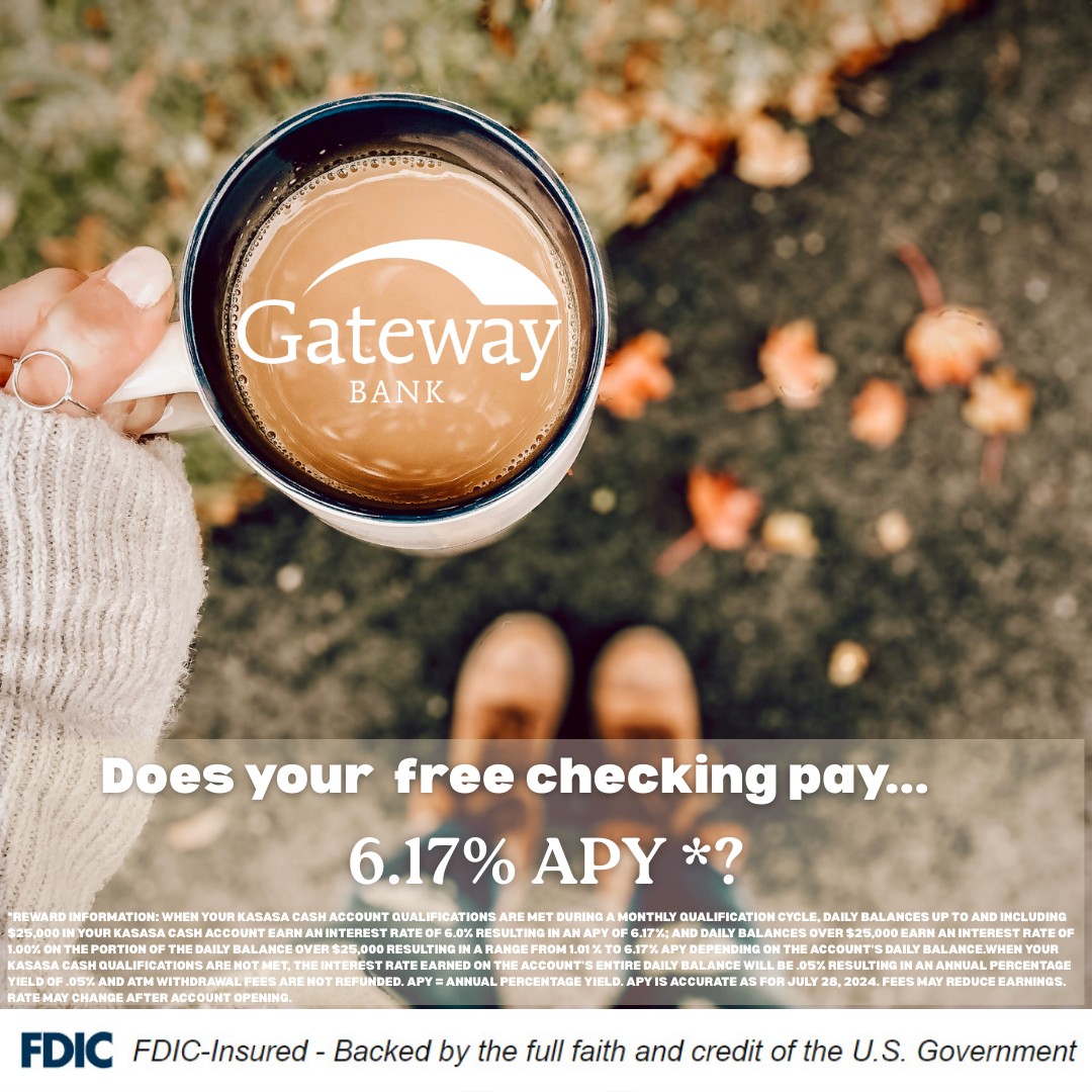 Gateway Bank Facebook ad: Fall is all about switching gears; getting back…