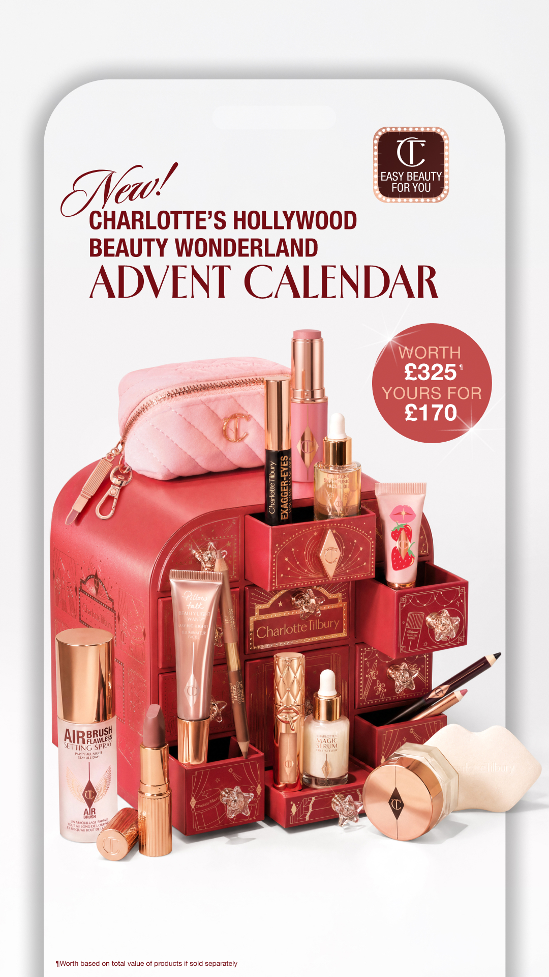Charlotte Tilbury Facebook ad: WORTH £325!