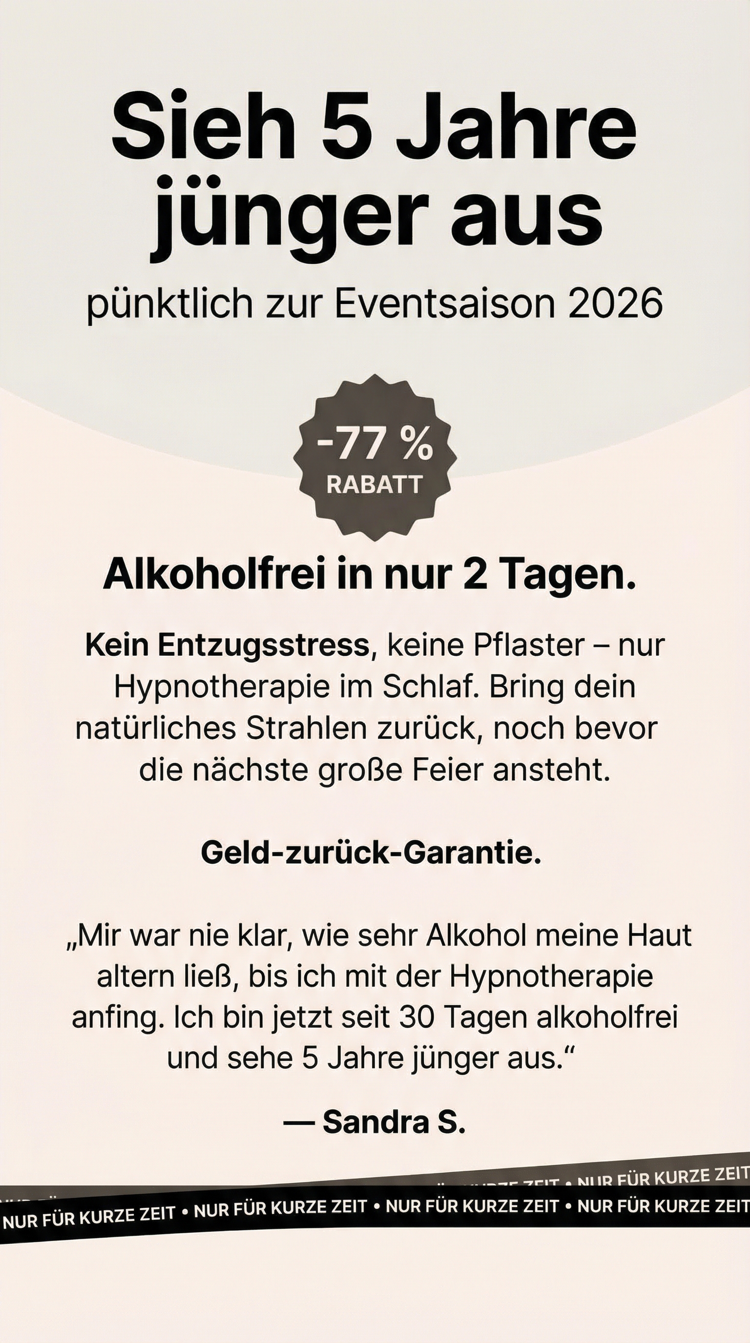 Hypnotherapist Dr. Nicole Green Facebook ad