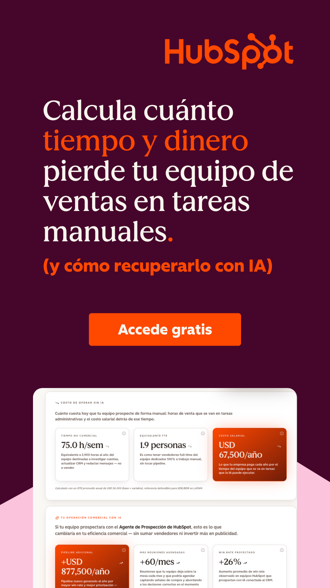 HubSpot Facebook ad