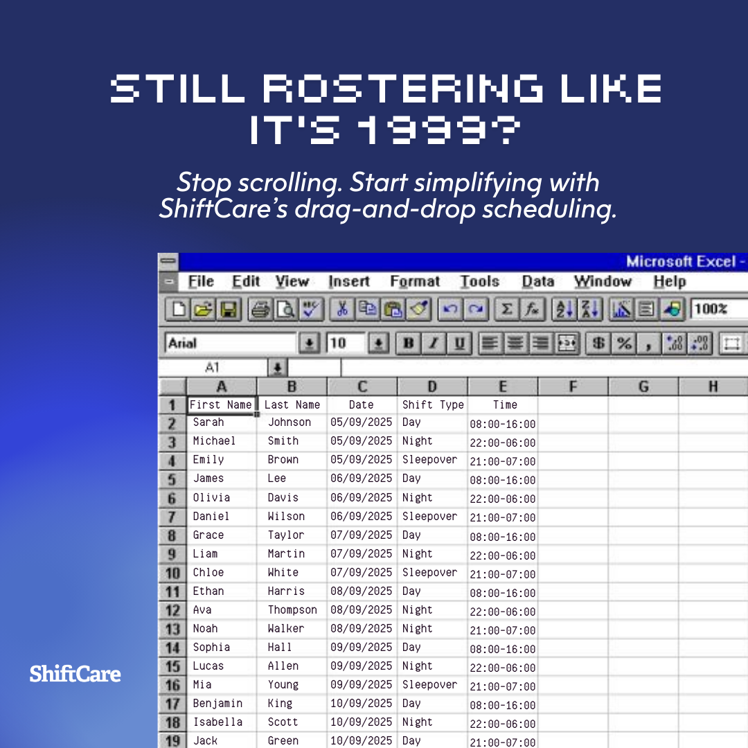 ShiftCare North America Facebook ad from Apr 6, 2026