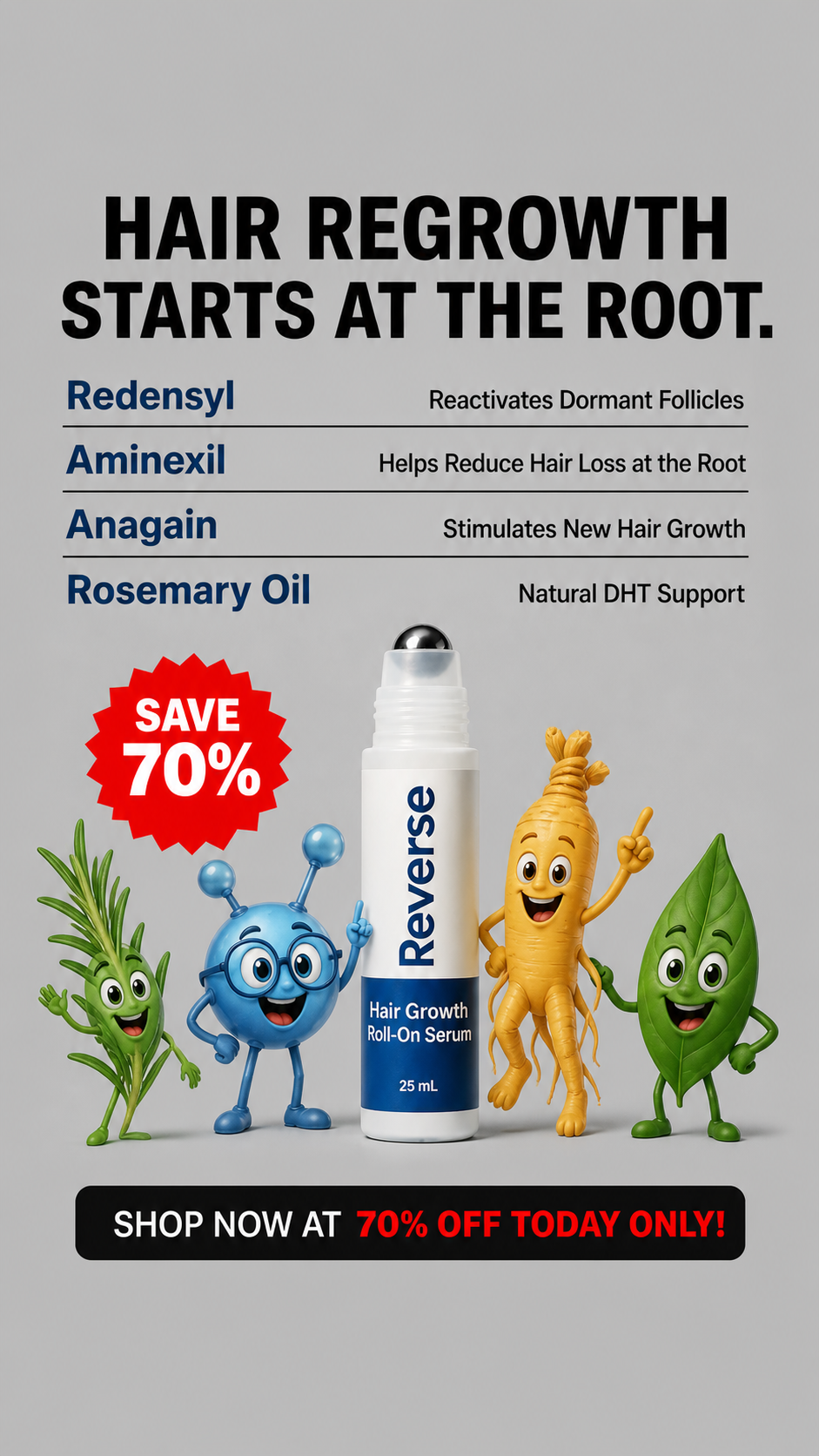 Reverse HairCo Facebook ad