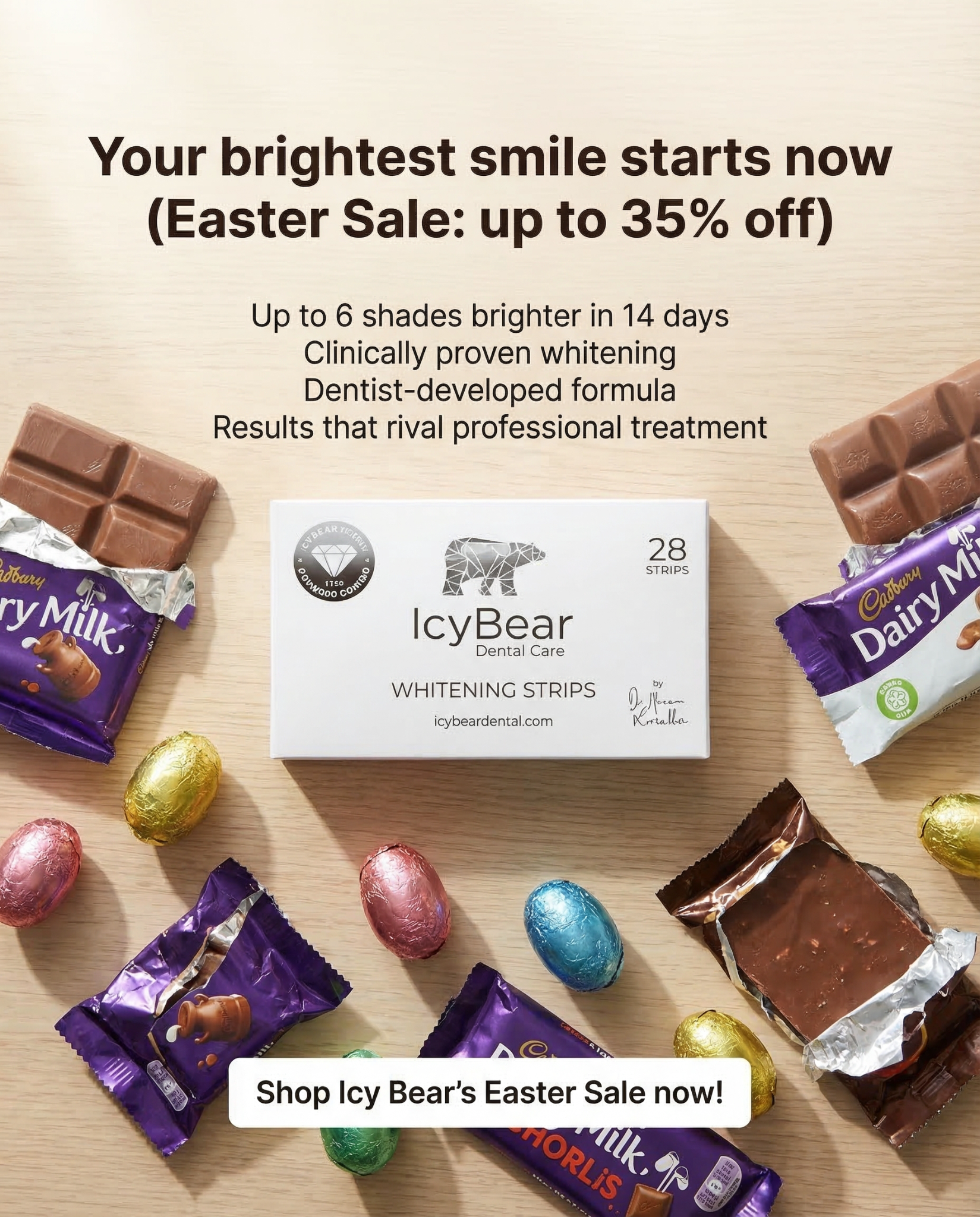 Icy Bear Dental Facebook ad