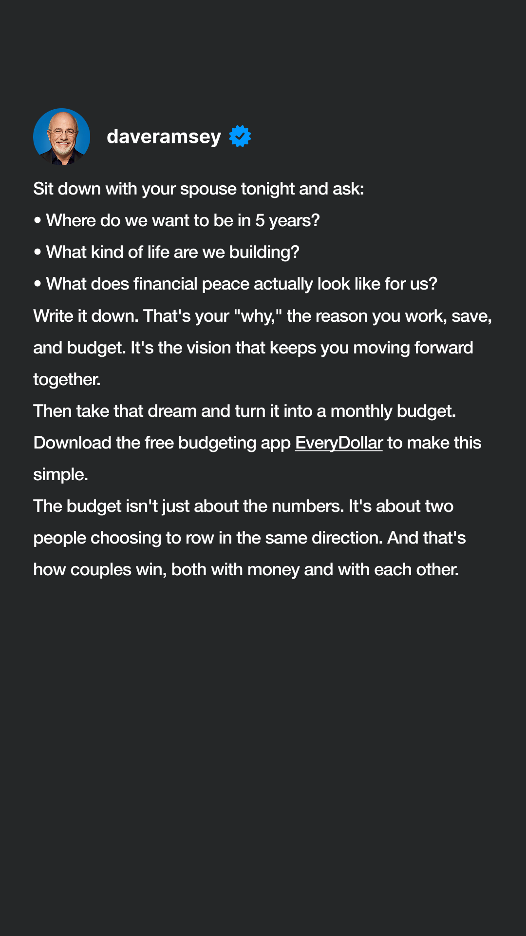Dave Ramsey Facebook ad