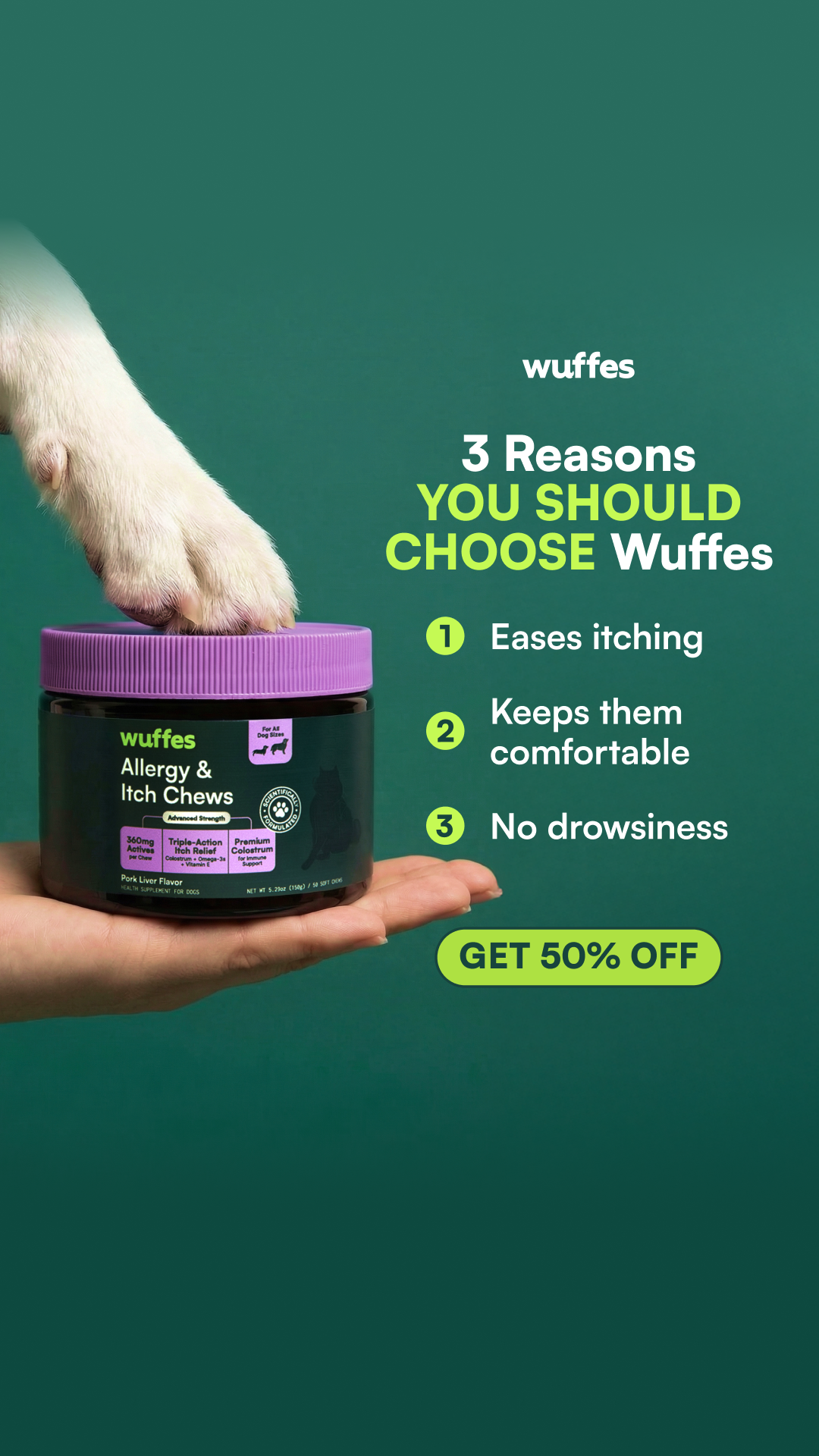 Wuffes Facebook ad
