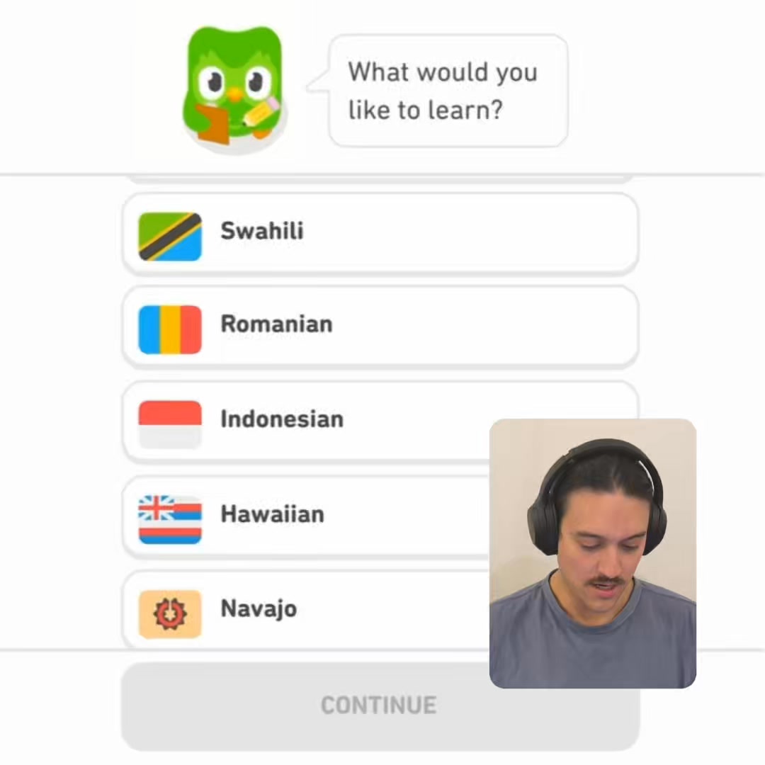 Duolingo Facebook ad: Free Language Learning