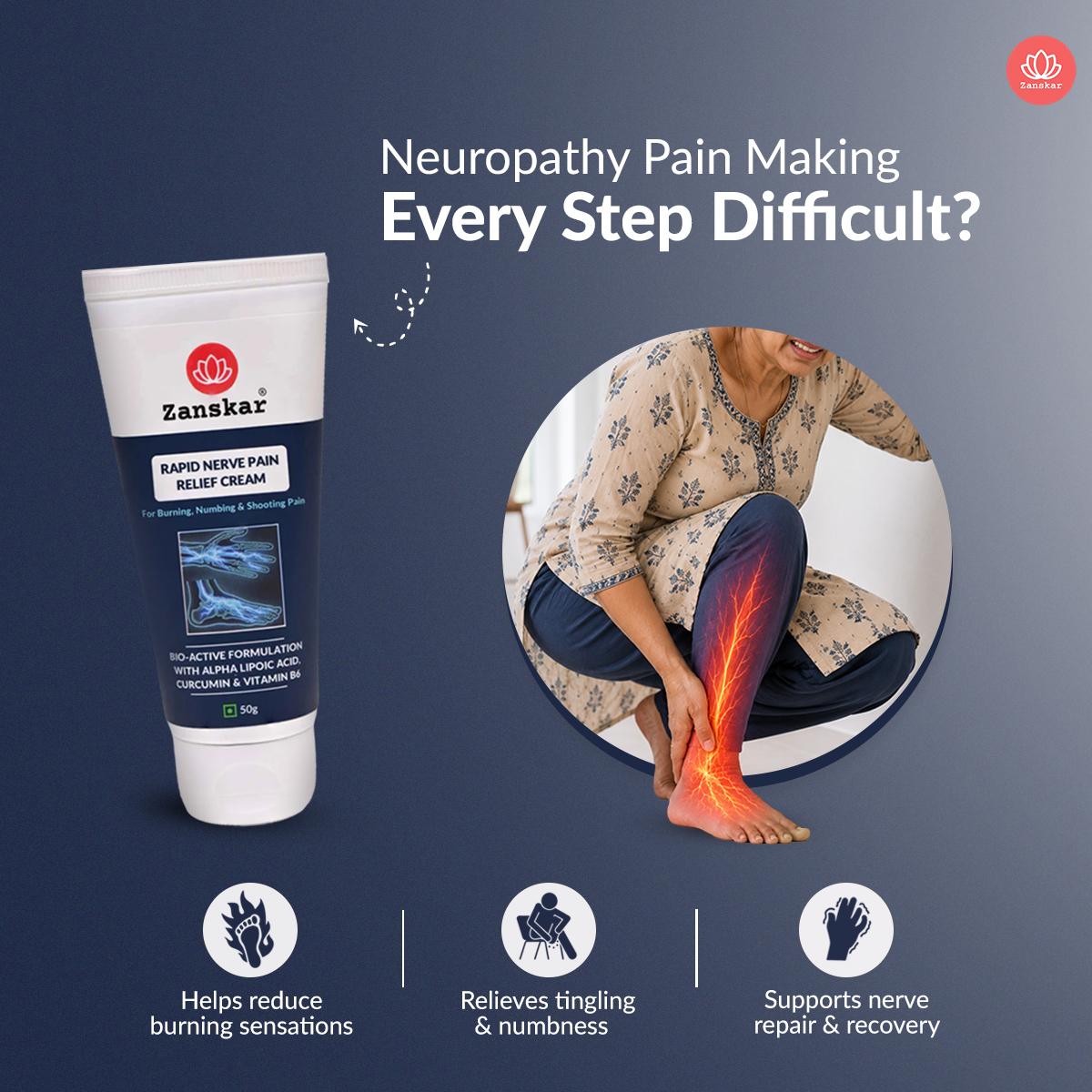 Zanskar: Muscle & Joint Relief Facebook ad