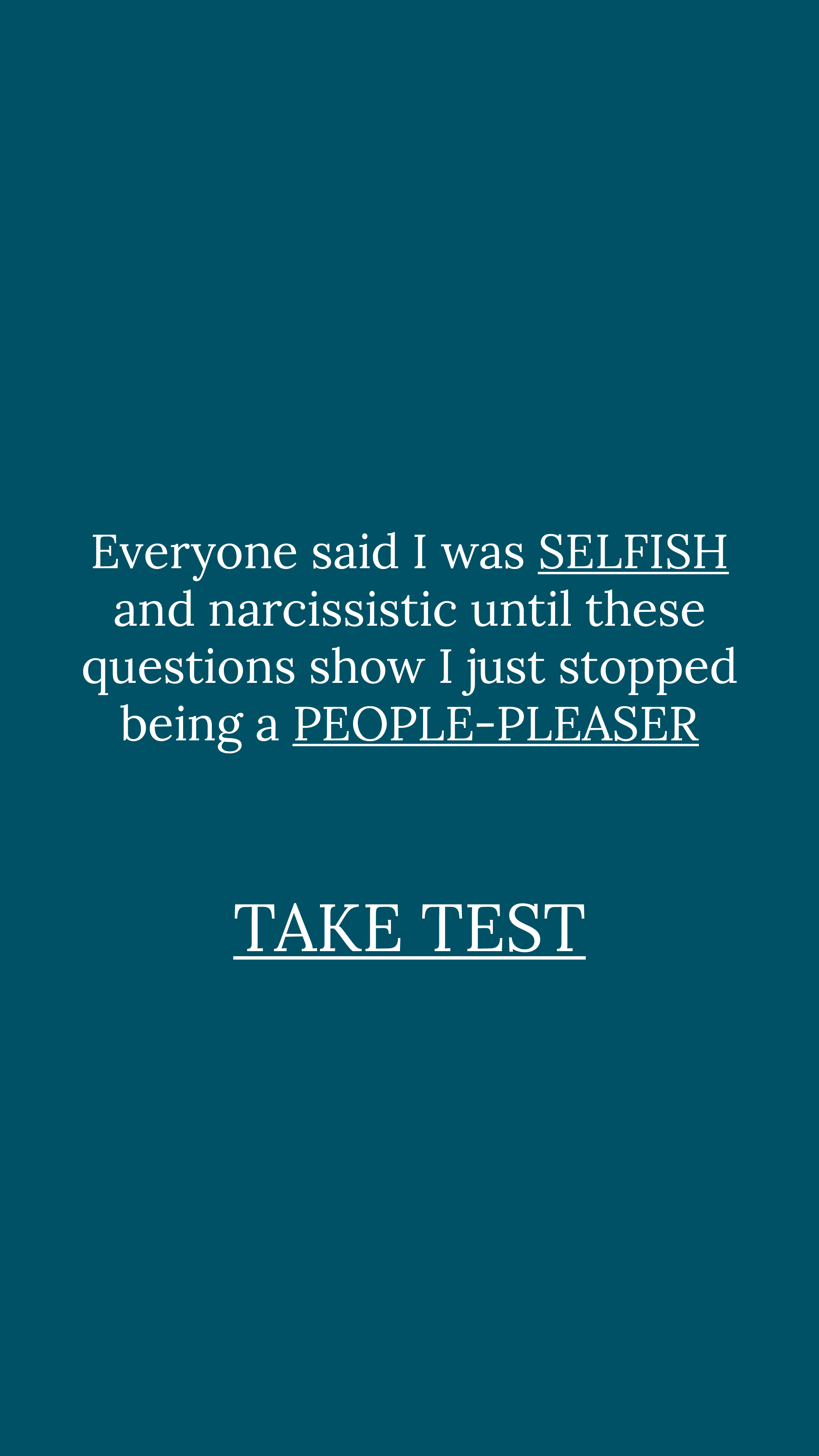 Personality Type Facebook ad