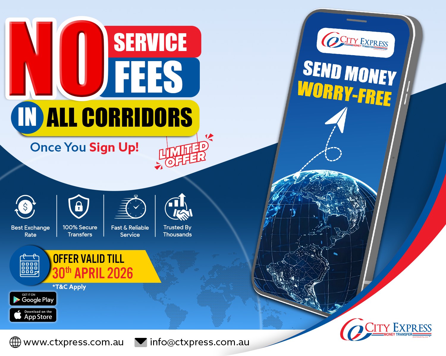 City Express Money Transfer Australia Pty. Ltd. Facebook ad: 𝐋𝐈𝐌𝐈𝐓𝐄𝐃 𝐓𝐈𝐌𝐄 𝐎𝐅𝐅𝐄𝐑