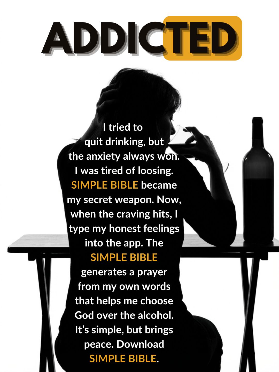 Simple Bible Facebook ad: Simple Bible App - Daily Verses