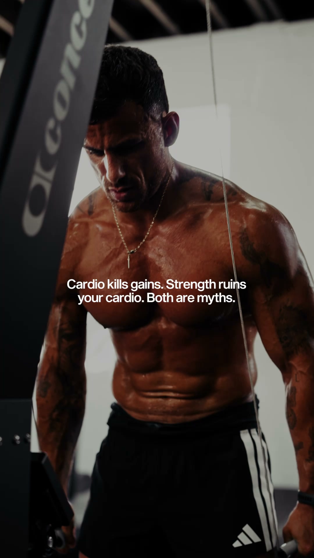 Ollie Marchon Facebook ad: If you want to run far and lift…