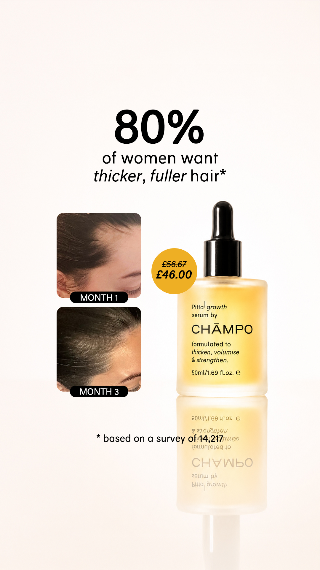 Chāmpo Haircare Facebook ad