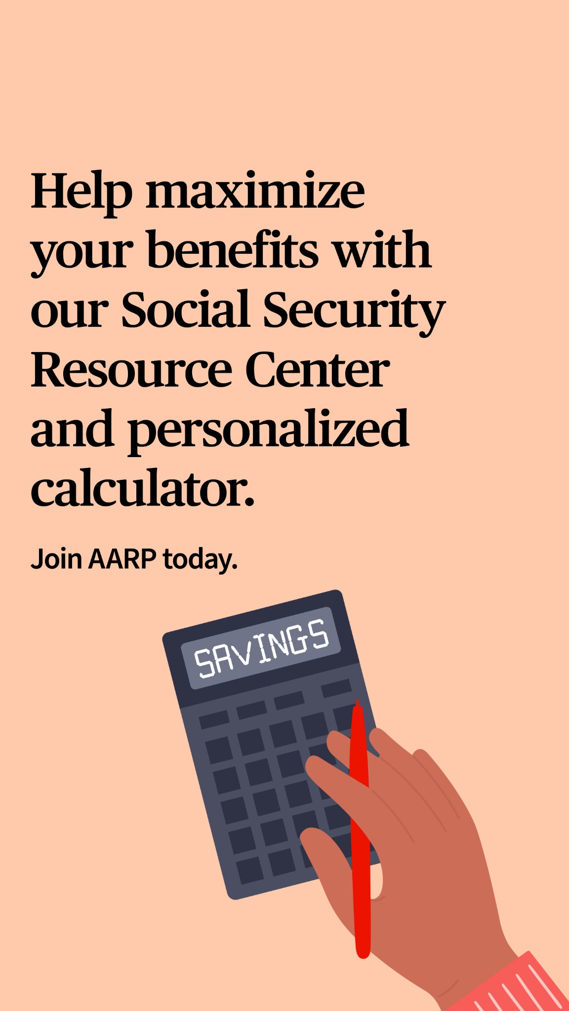 AARP Facebook ad