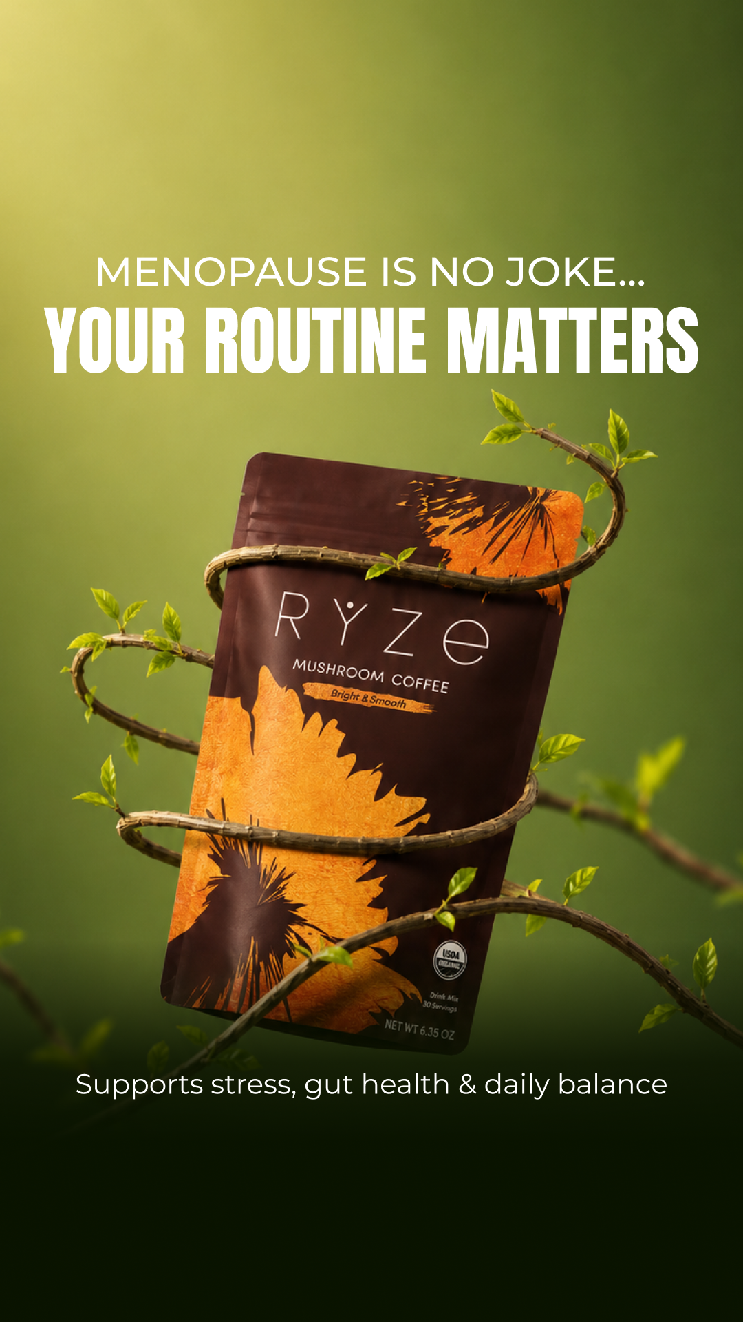 RYZE Superfoods Facebook ad