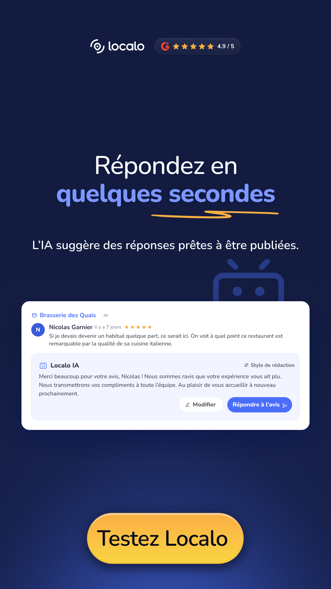 Localo Facebook ad