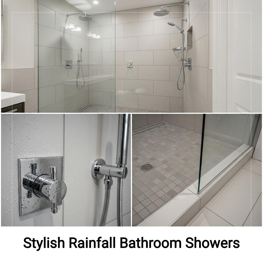 SearchLynk Point Facebook ad: Stylish Rainfall Bathroom Showers?