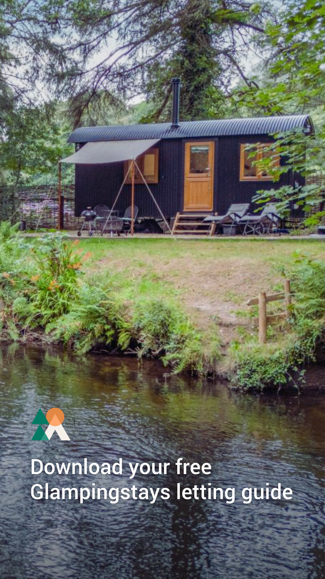 Glampingstays Facebook ad from Jul 8, 2026