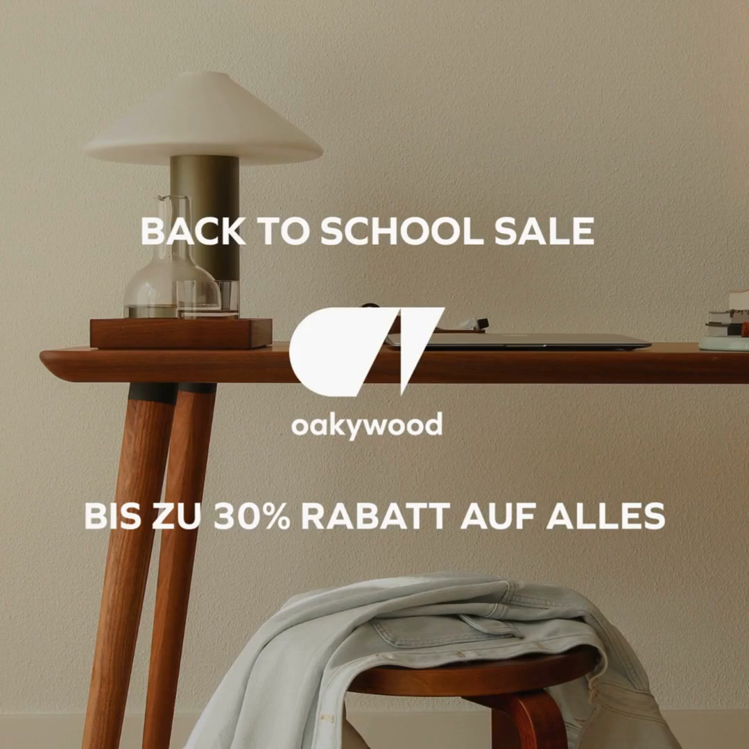 Oakywood Facebook ad: Sichere dir bis zu 30% Rabatt!