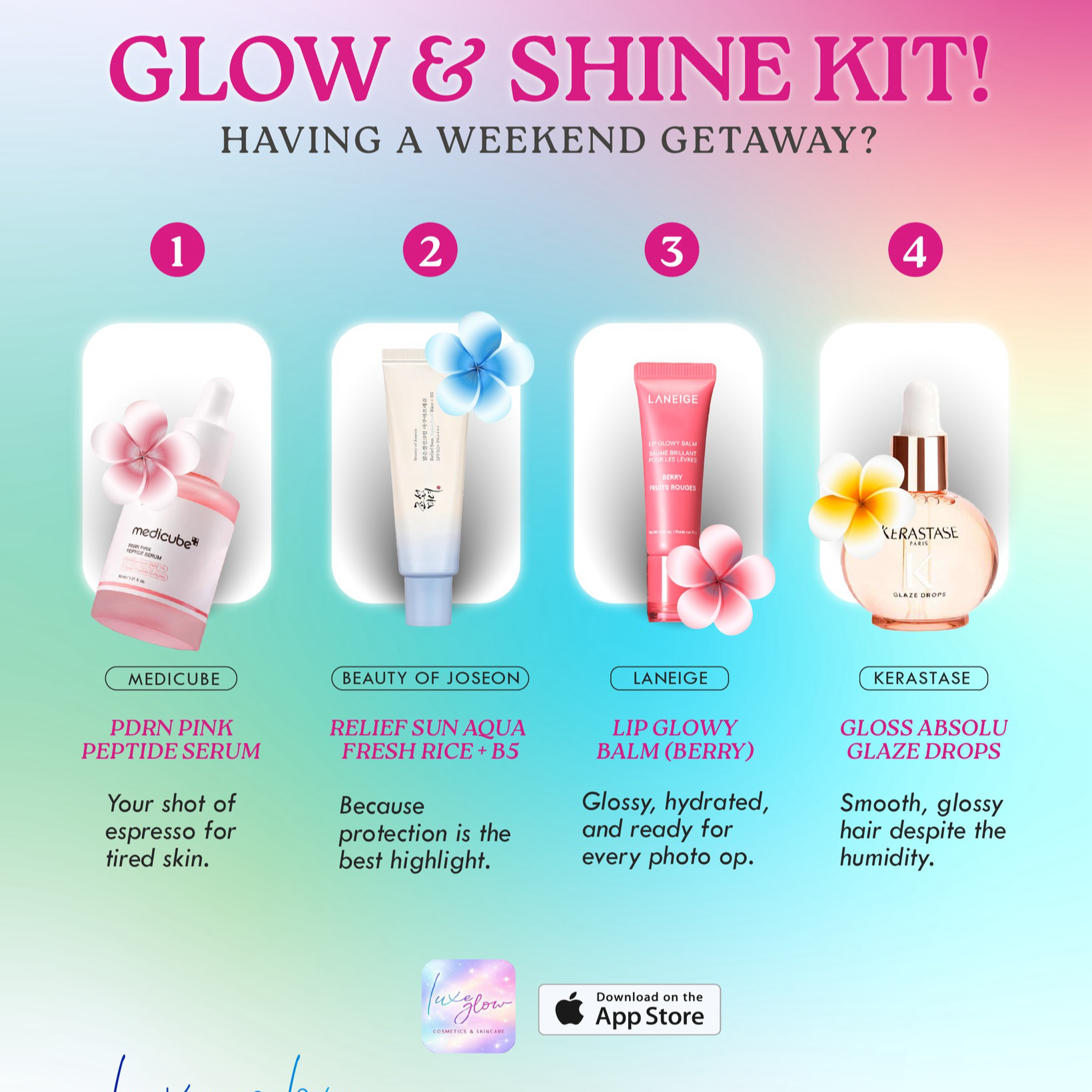 Luxe Glow Facebook ad