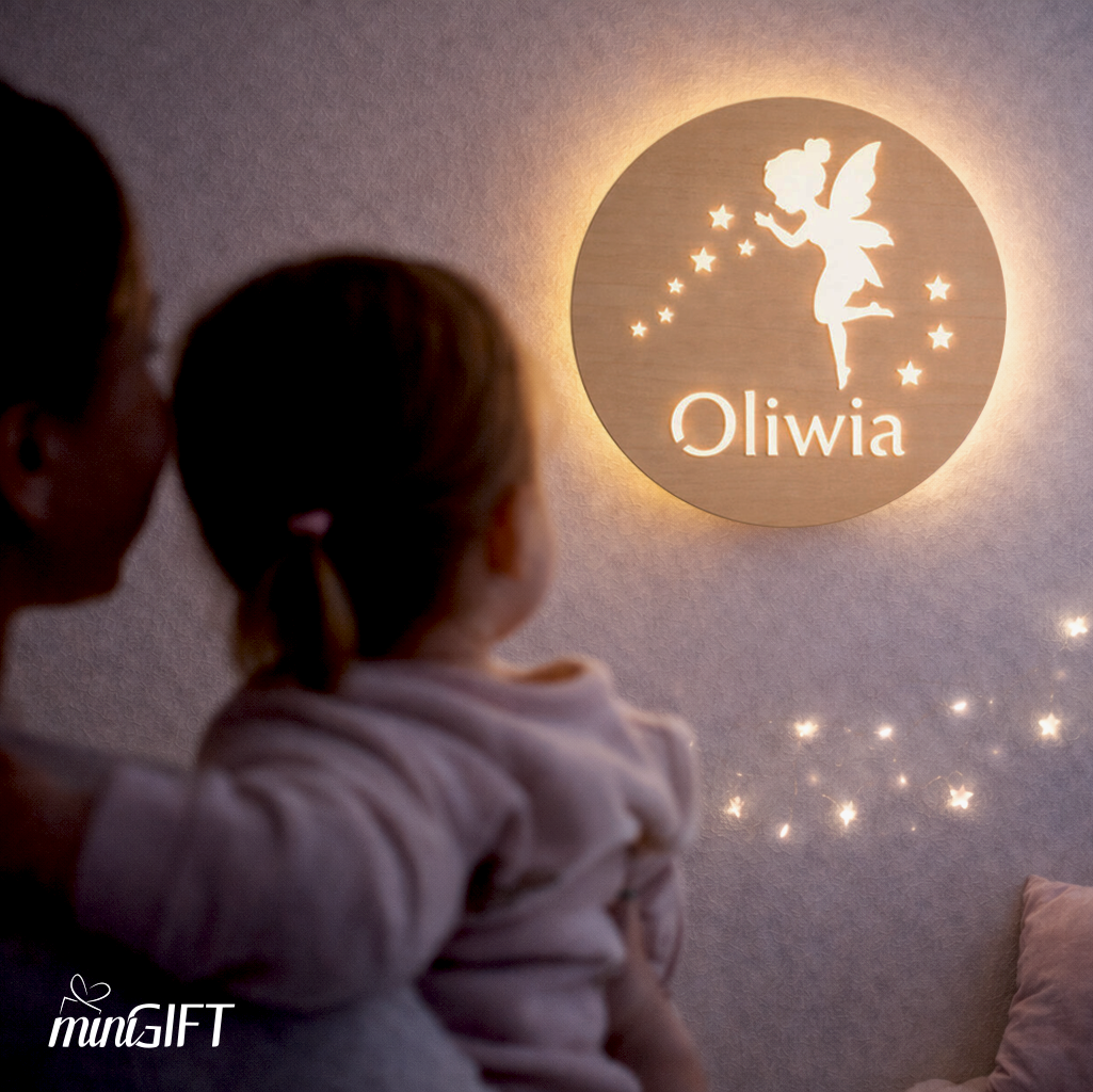 Minigift Facebook ad: Personalizowana lampka z imieniem