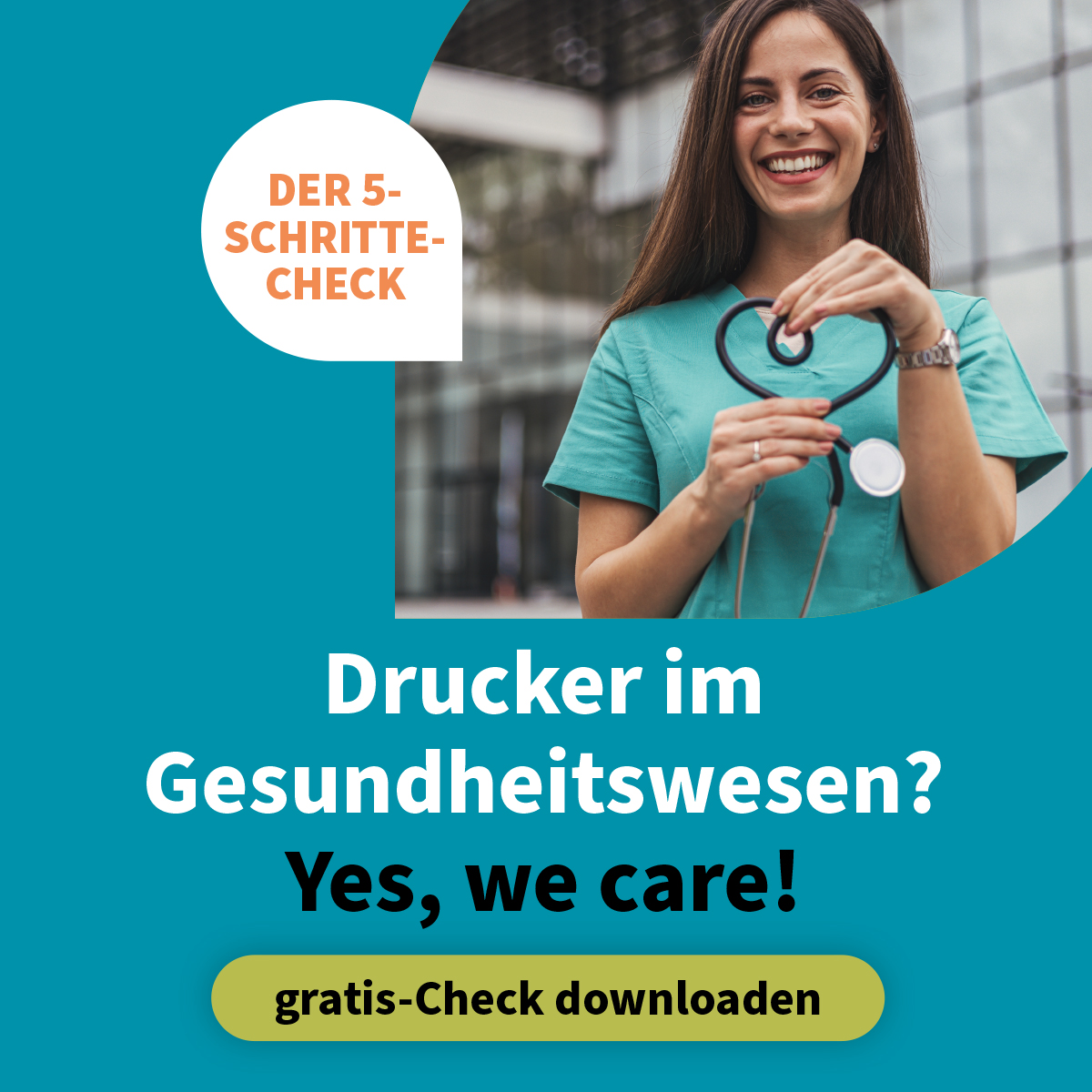 TA Triumph-Adler DACH Facebook ad: Optimieren Sie Ihre Prozesse im Healthcare-Sektor.