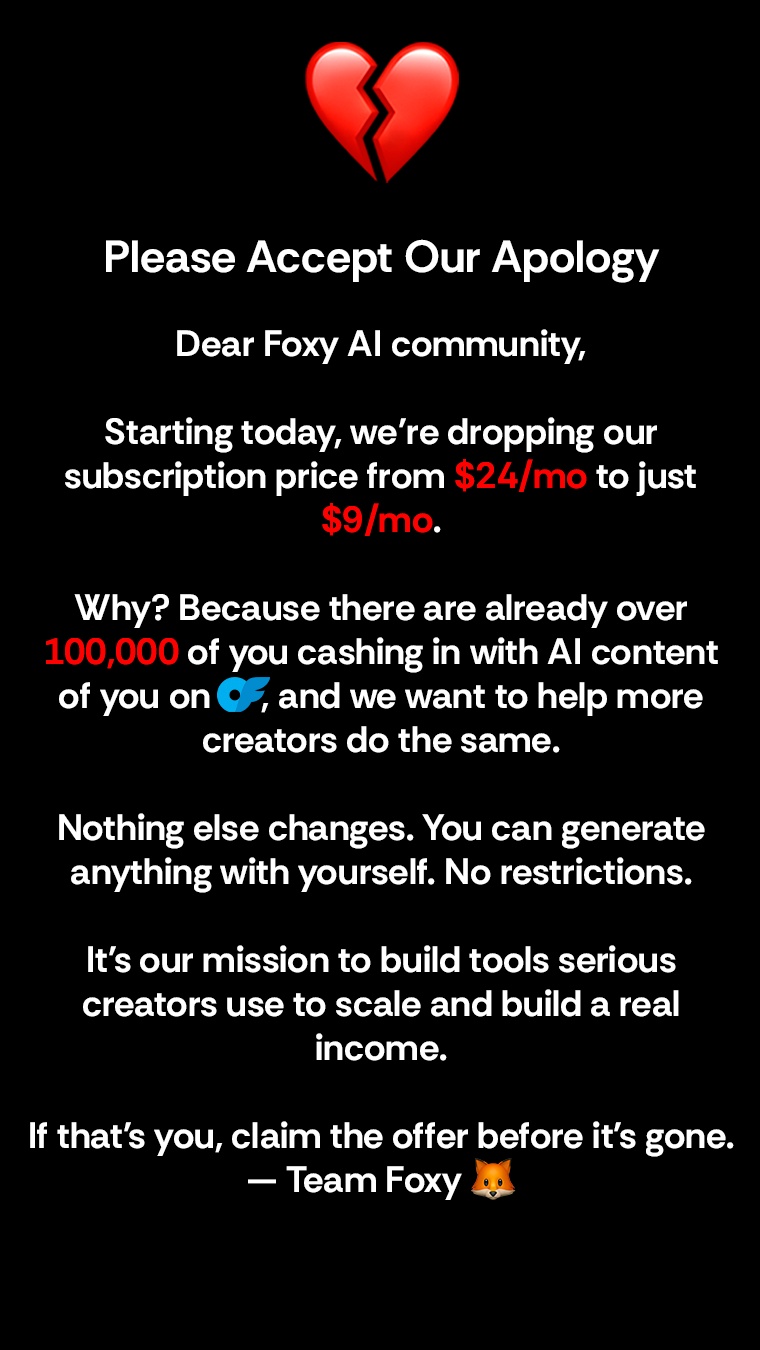 Foxy.ai Facebook ad