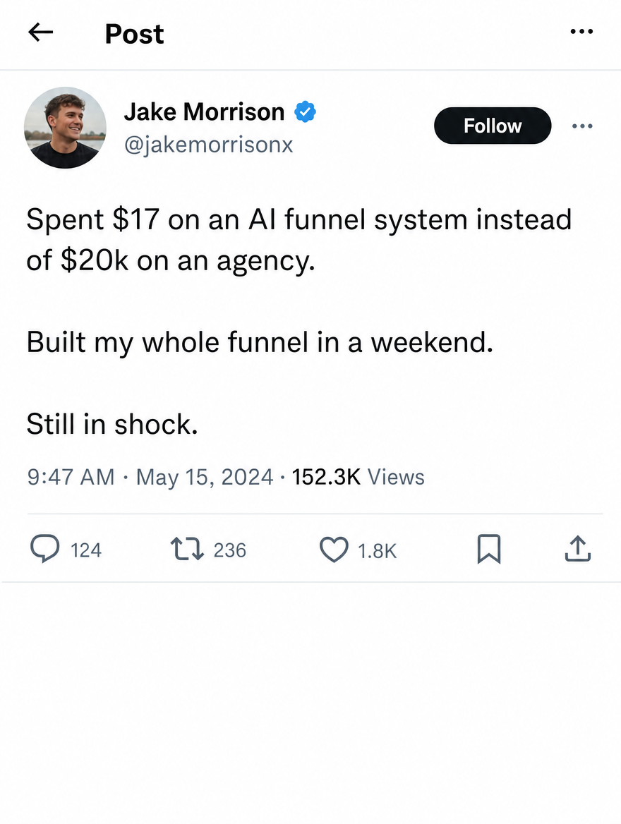 VibeFunnels Facebook ad
