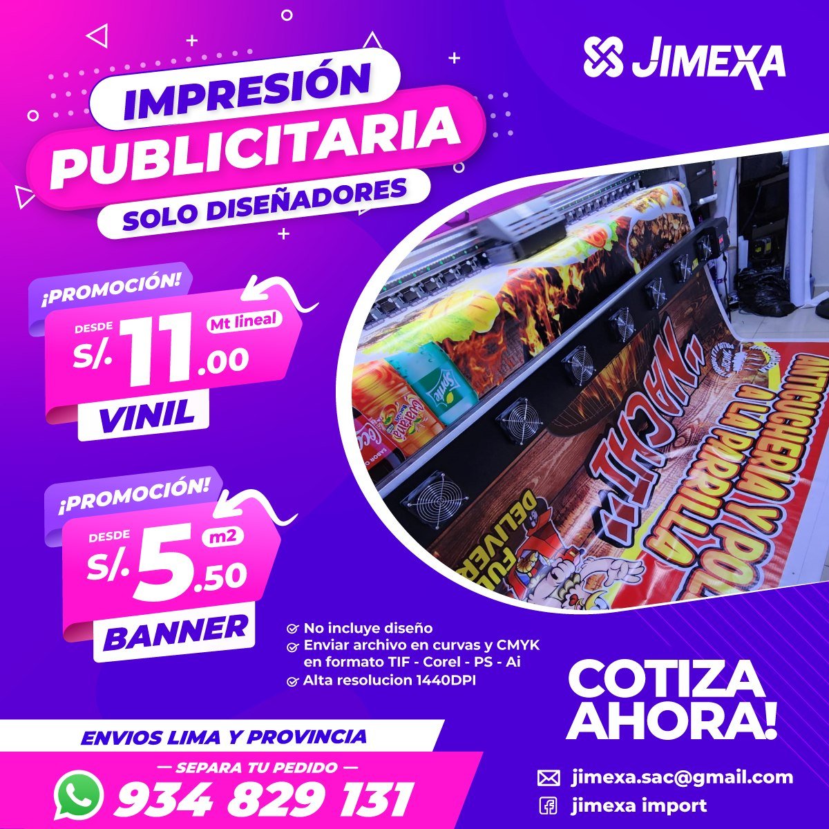Xander QC Facebook ad: SERVICIO DE IMPRESION DE BANNERS