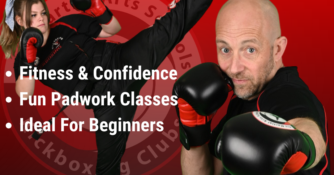 PMAS - Boston club Facebook ad: KICKBOXING IN BOSTON, FIRST SESSION FREE!