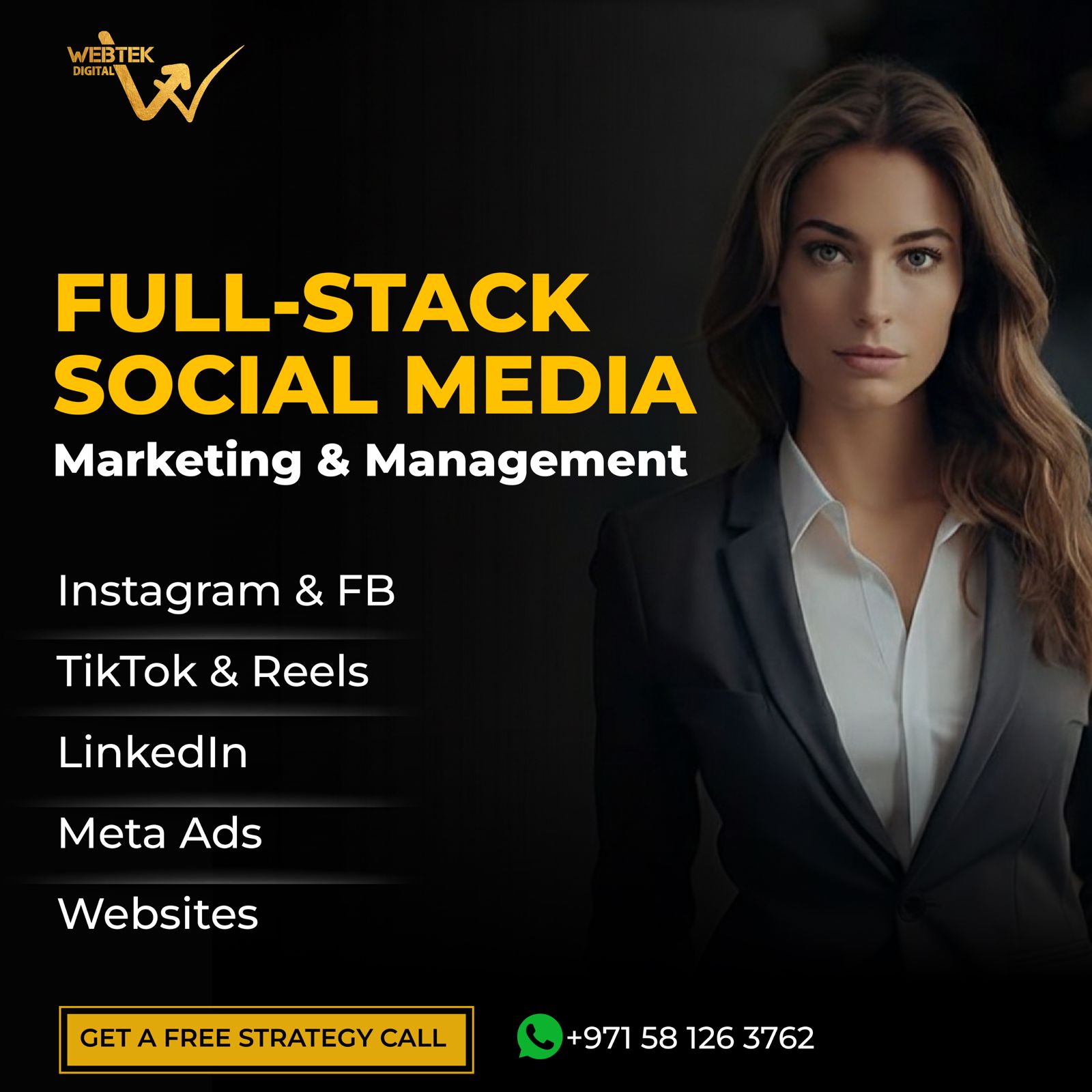 Webtek Digital Facebook ad: Attention Owners!