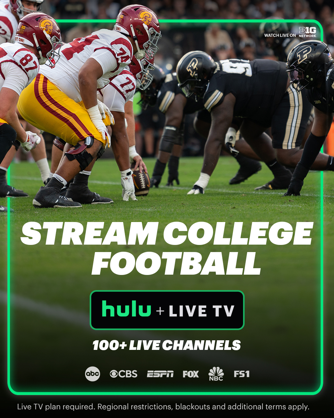 Hulu Facebook ad