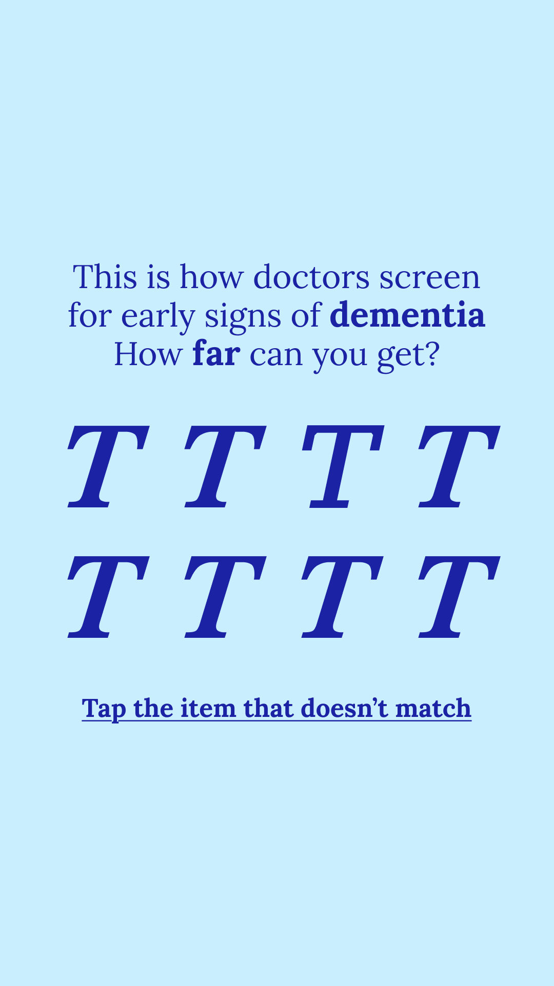 Brain Health Check Facebook ad