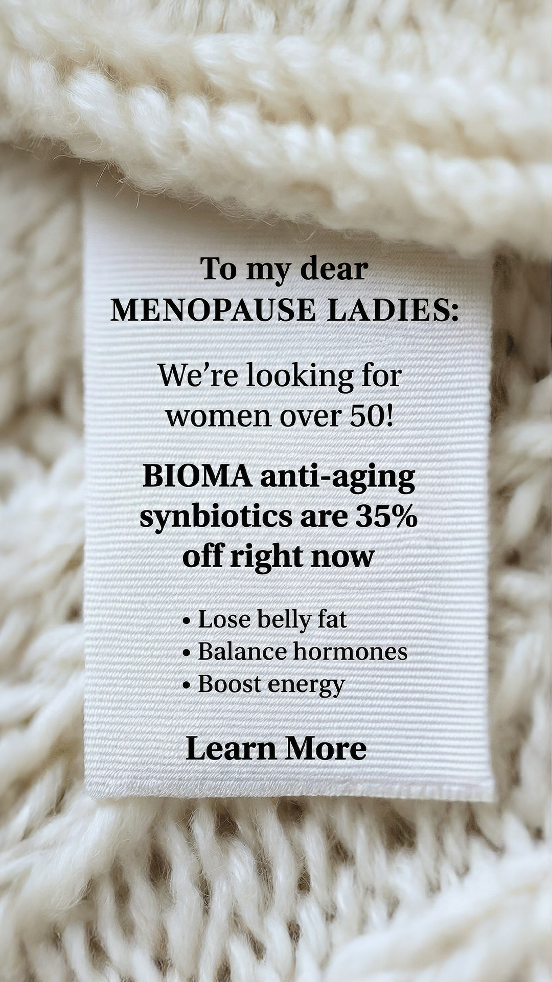 Bioma.Health Facebook ad