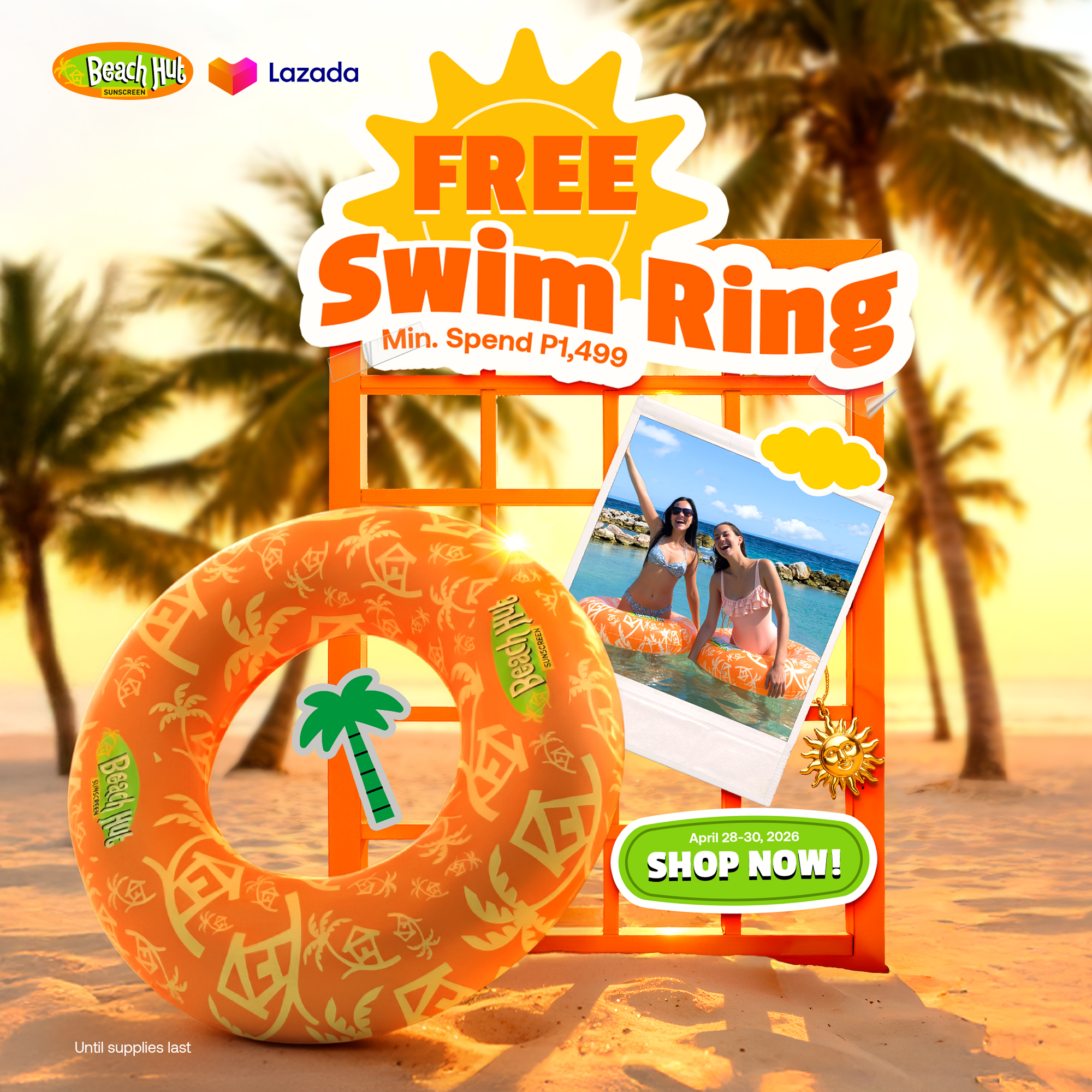 Beach Hut Sunblock Facebook ad