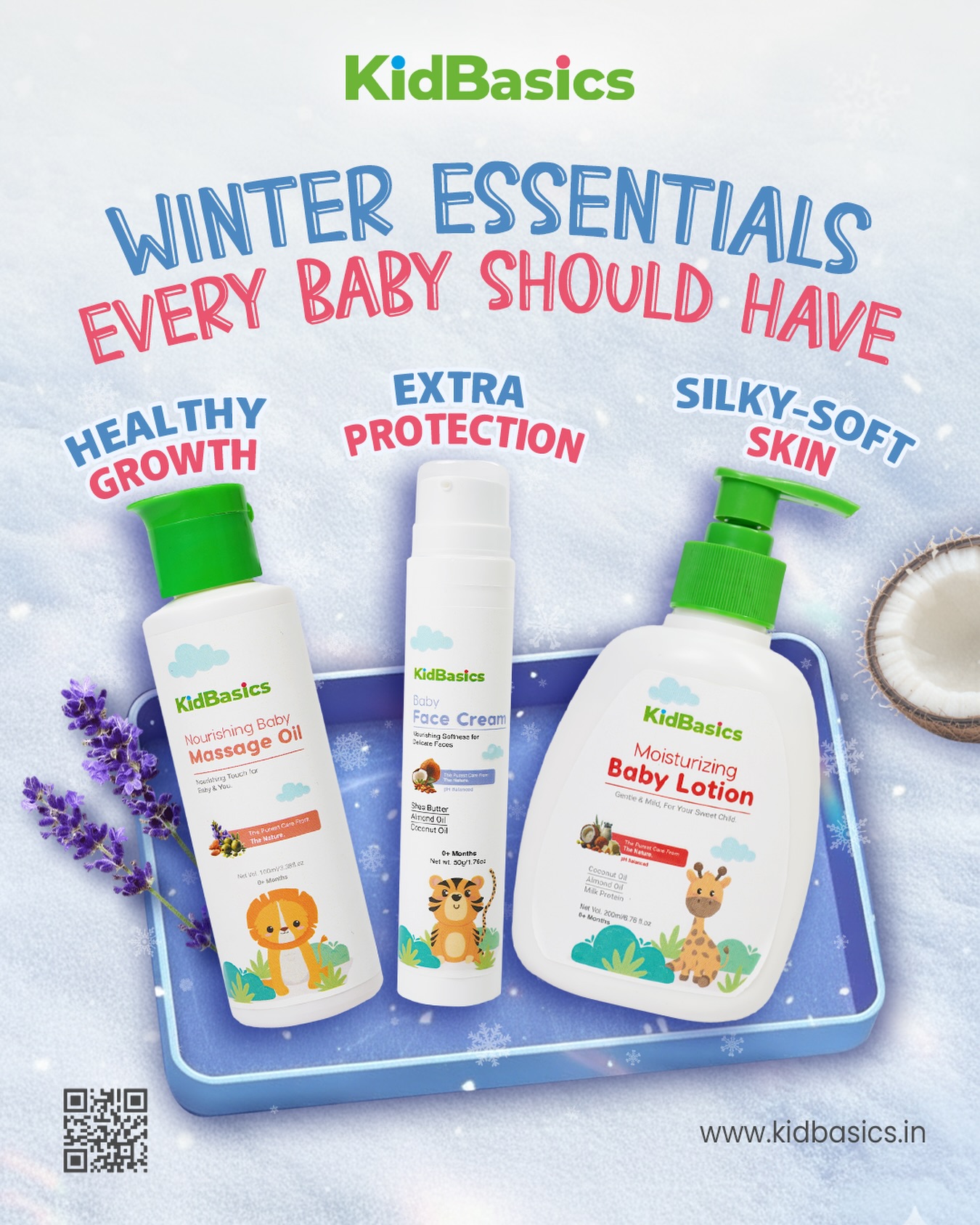 KidBasics Facebook ad: Winter is here, and so is the extra…