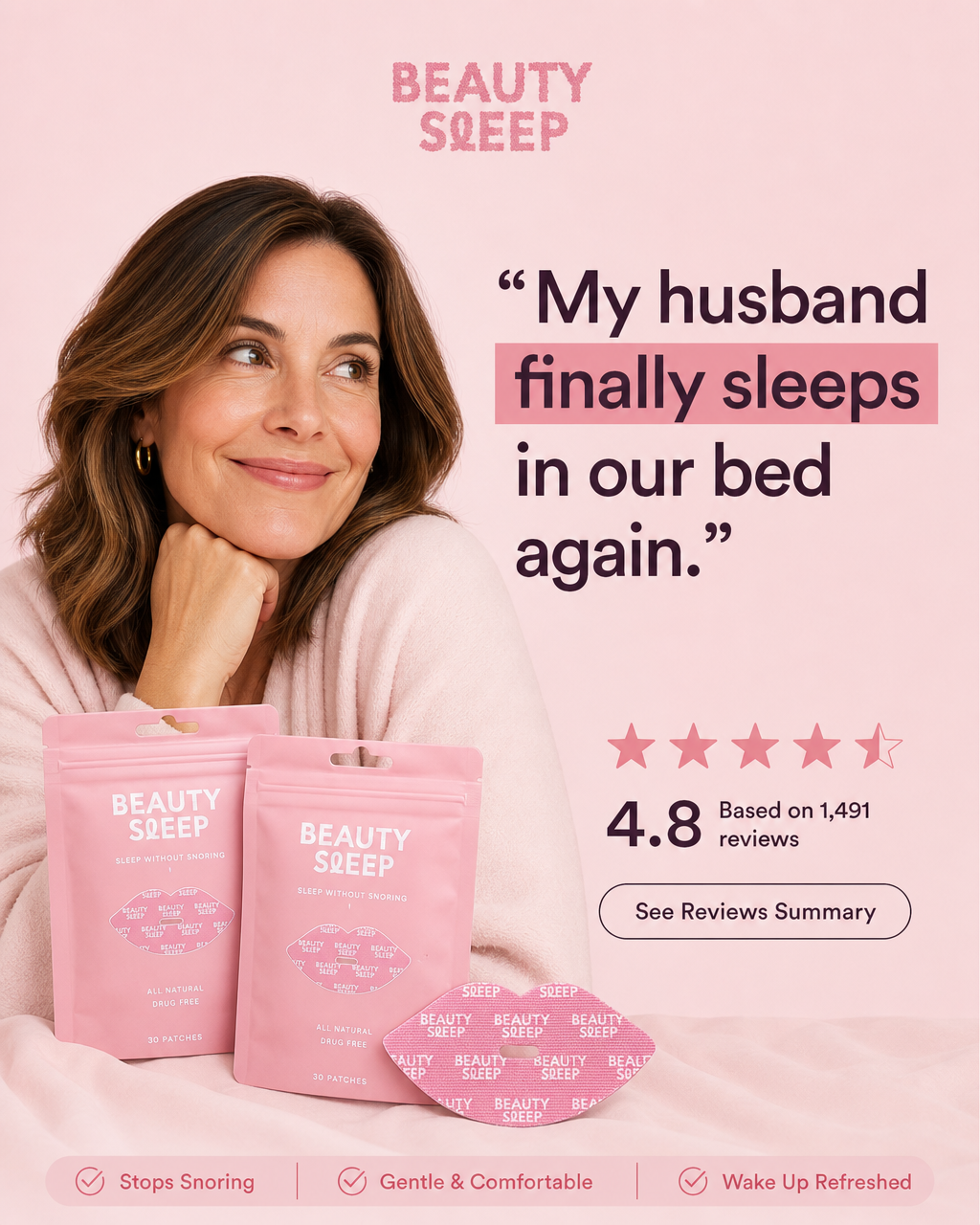 Beauty Sleep Facebook ad