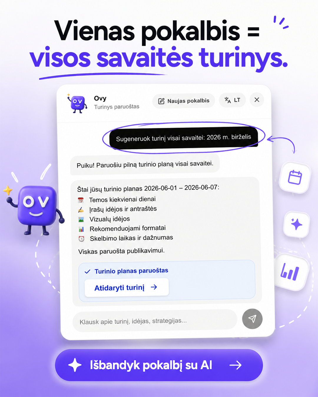 Overvisual Facebook ad