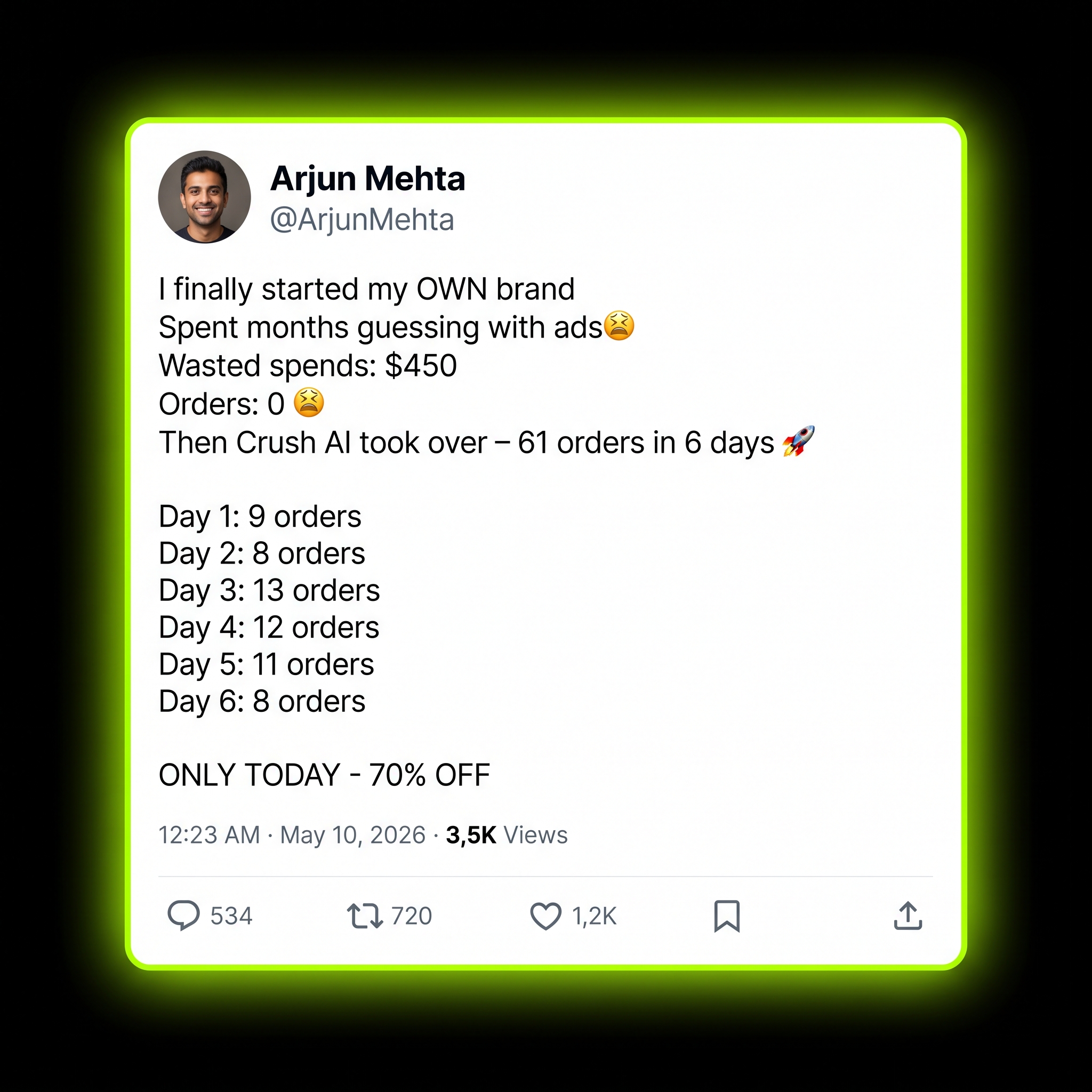 trycrush.ai Facebook ad