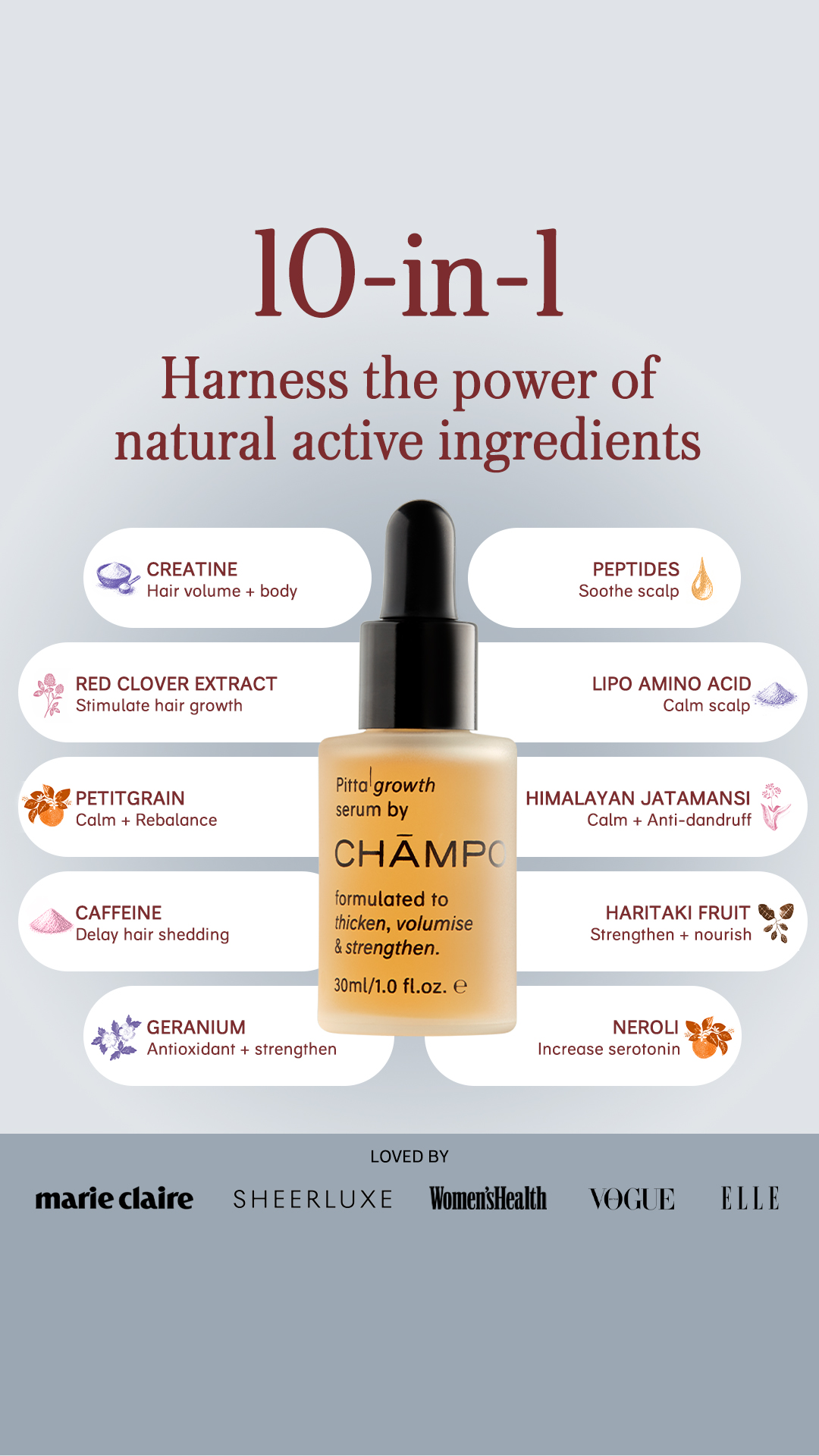 Chāmpo Haircare Facebook ad