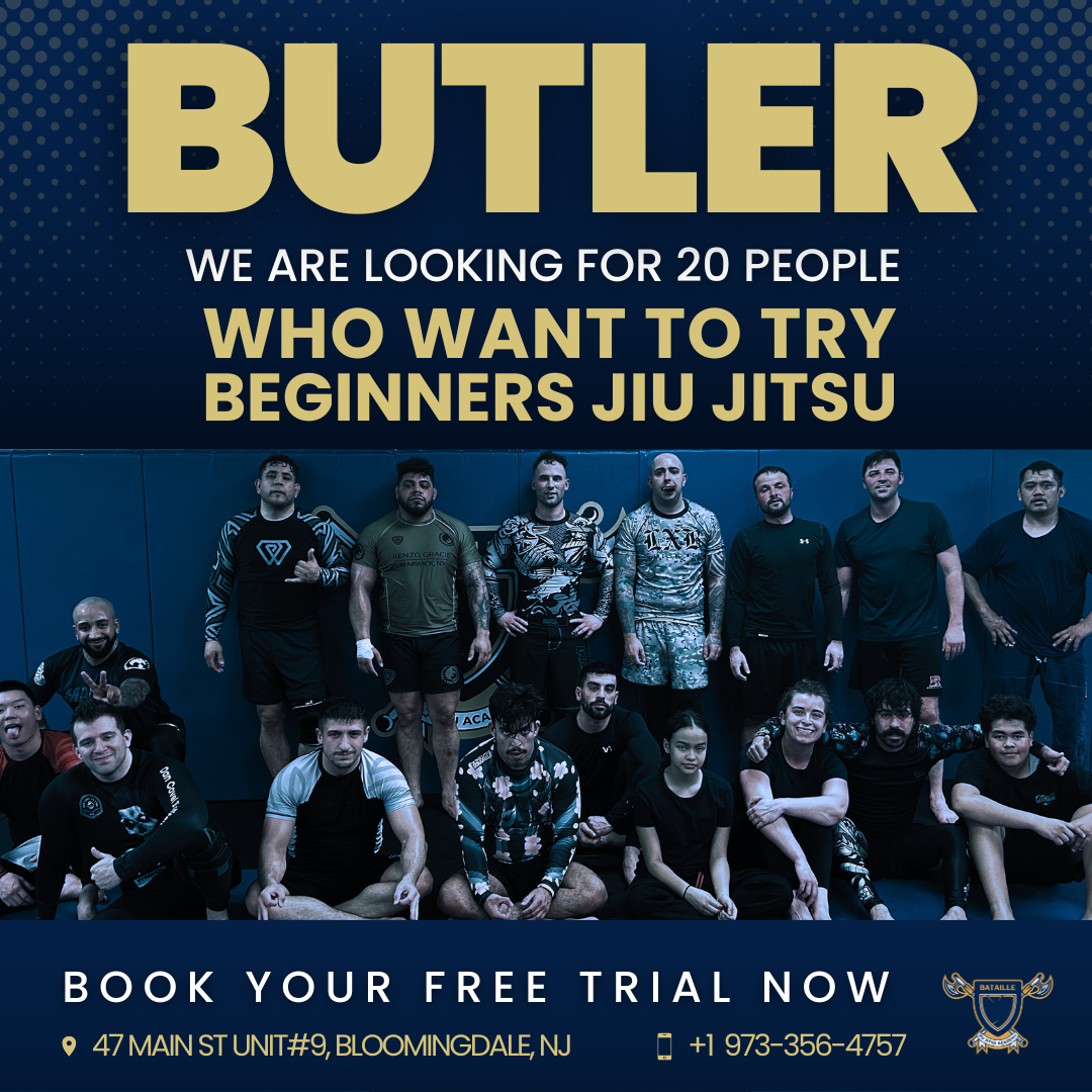 Bataille Jiu Jitsu Academy Facebook ad: BOOK YOUR FREE JIU JITSU SESSION