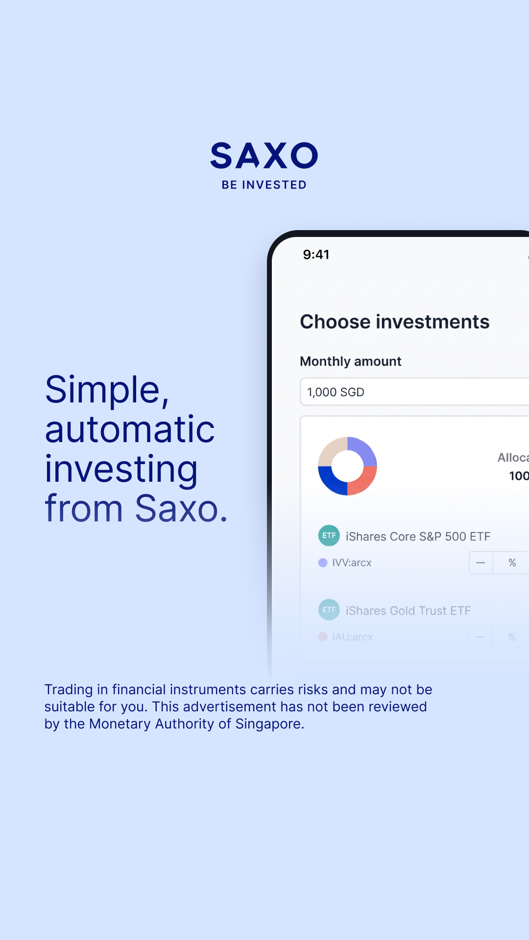 Saxo Singapore Facebook ad