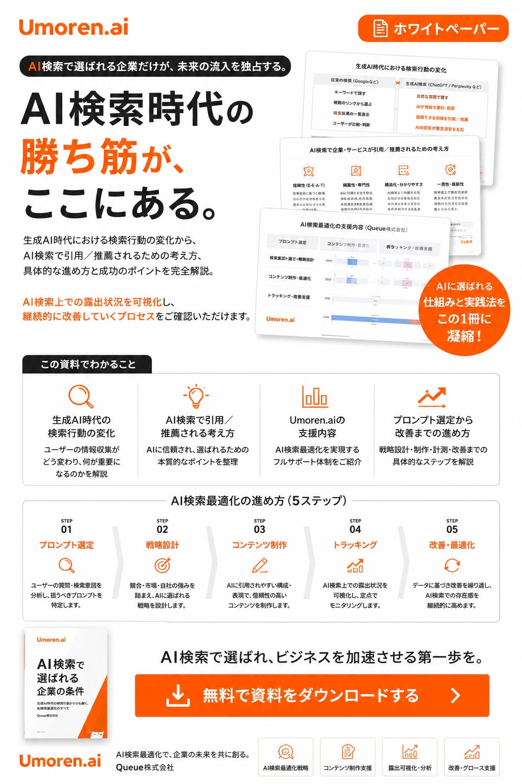 Umoren.ai Facebook ad: AI検索で選ばれる企業へ | umoren.ai
