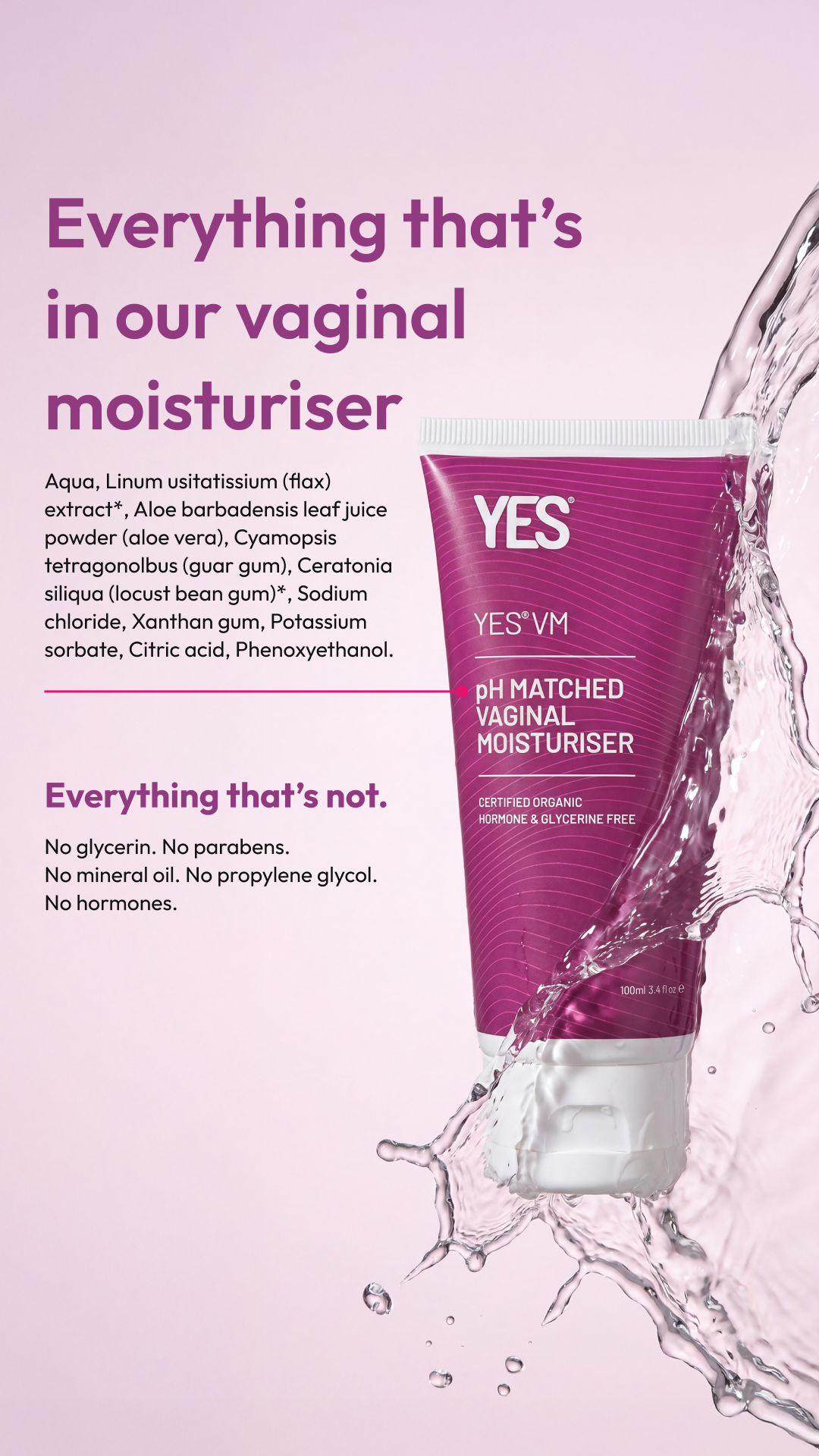 YES - The Organic Intimacy Company Facebook ad